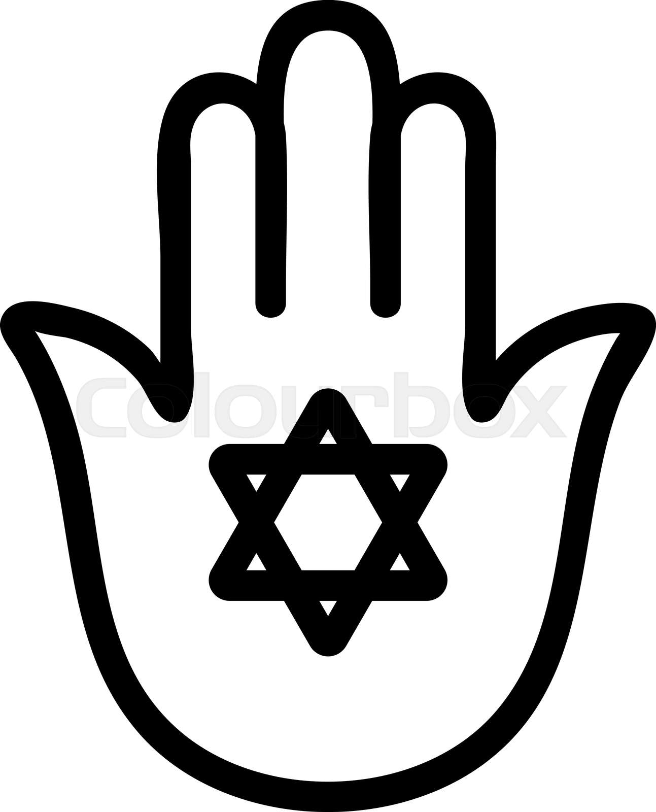 Israel icon vector. Isolated contour symbol illustration | Stock vector ...