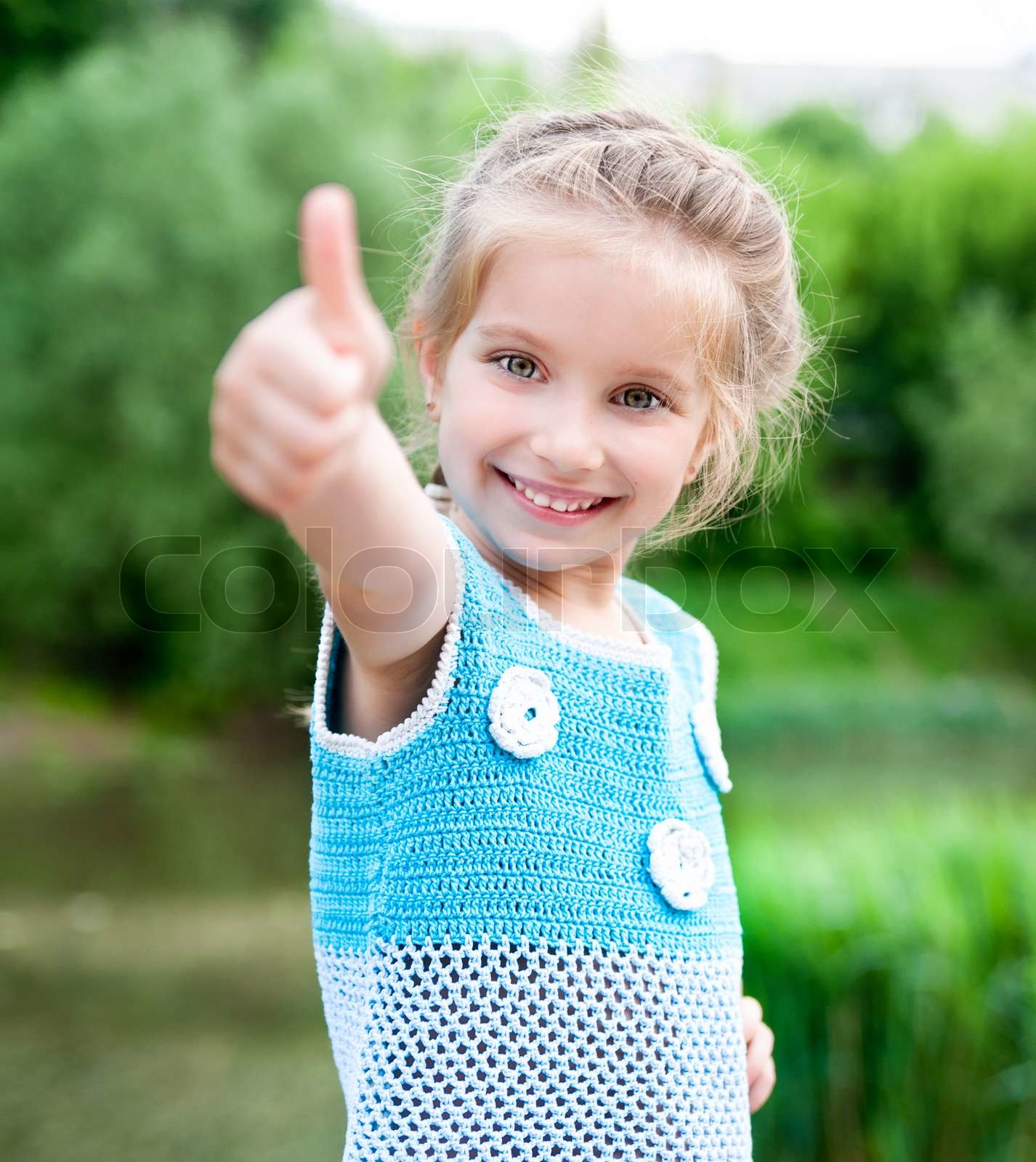 klein, girl, niedlich | Stock Bild | Colourbox
