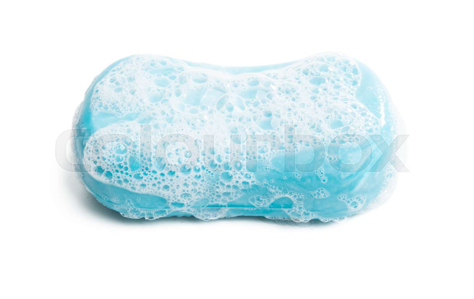 soap with foam isolated | Stock image | Colourbox