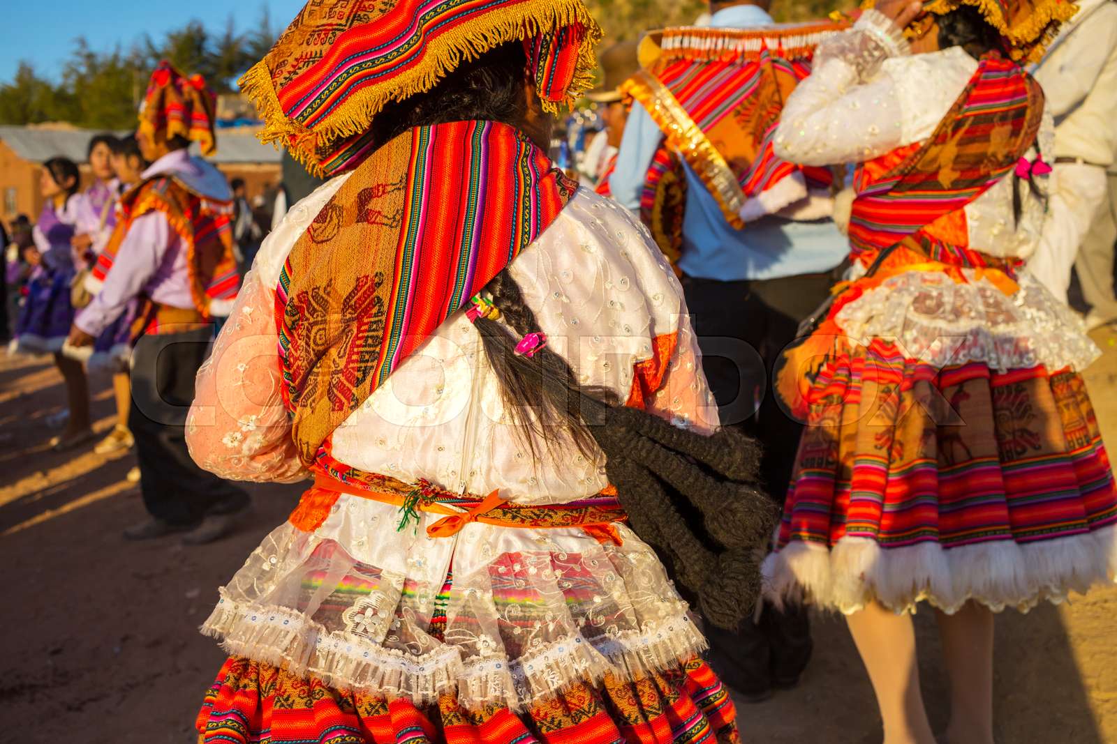 Peruvian dance Stock image Colourbox