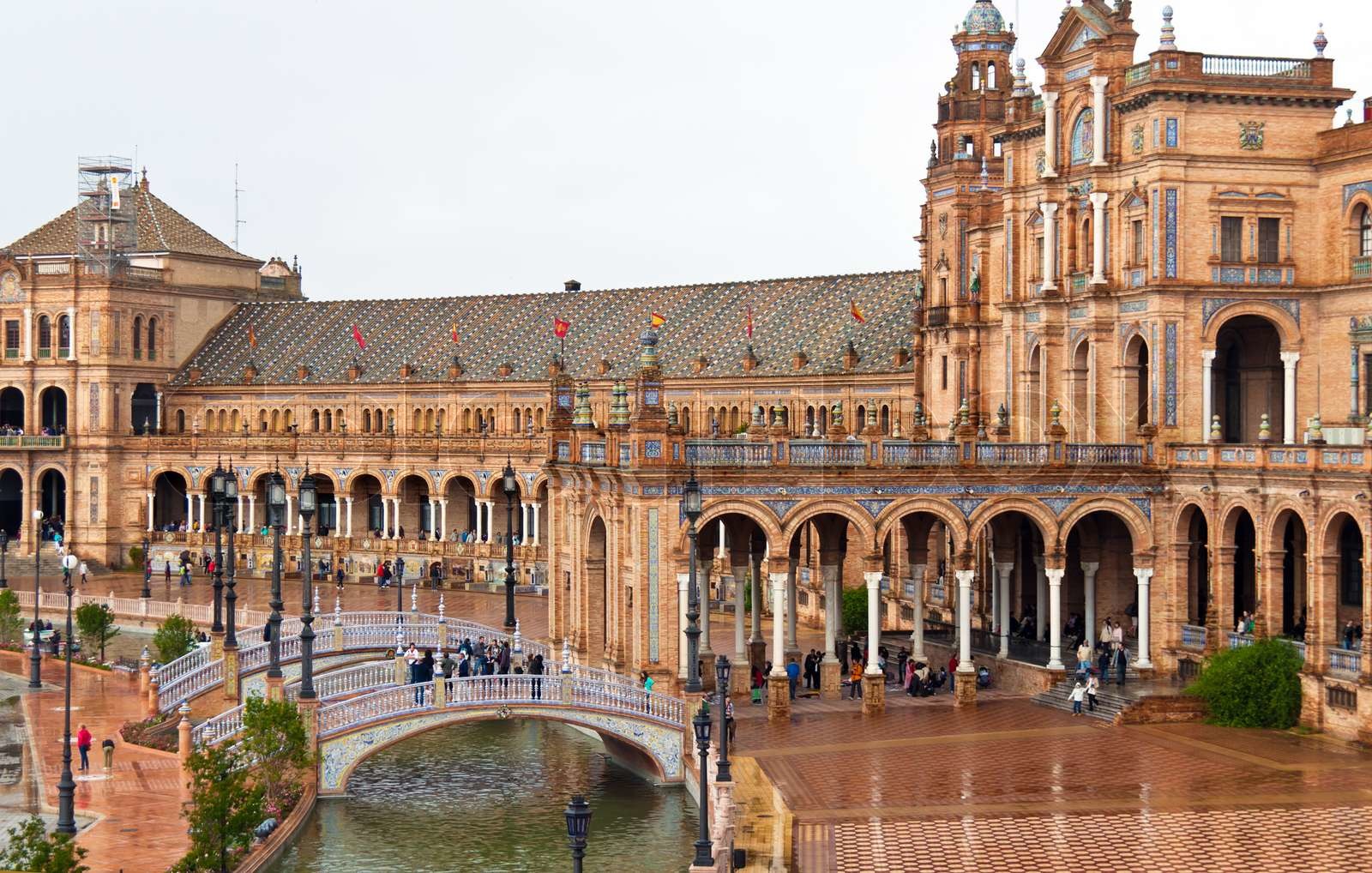 spain, seville, spanish pavilion Stock image Colourbox