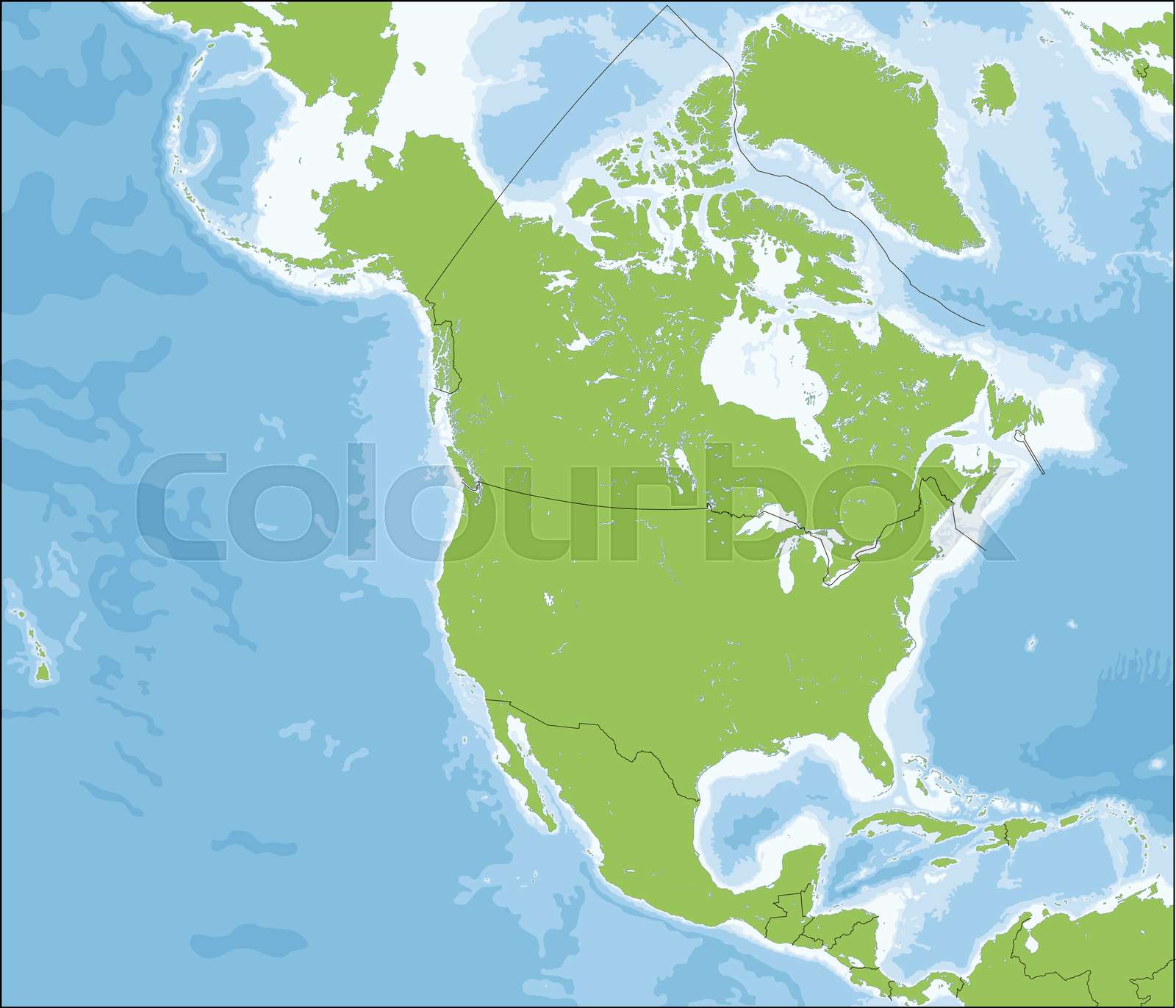Map Of North America Islands