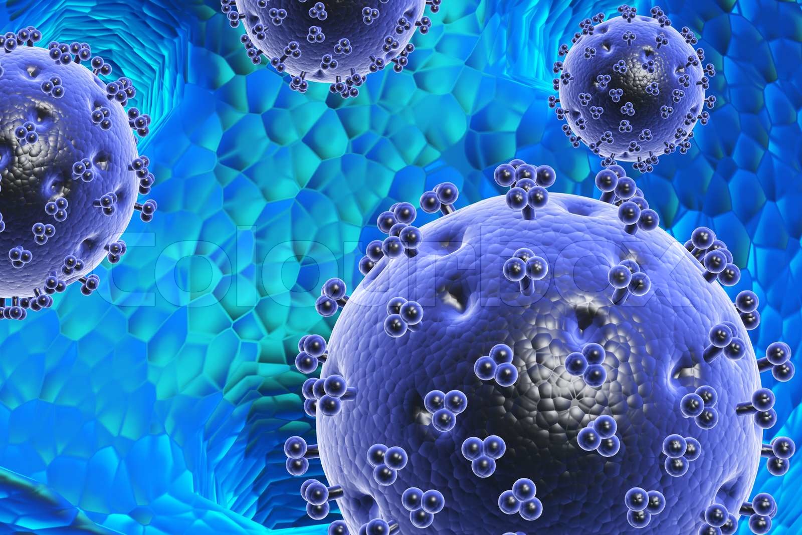 Virus close-up | Stock image | Colourbox