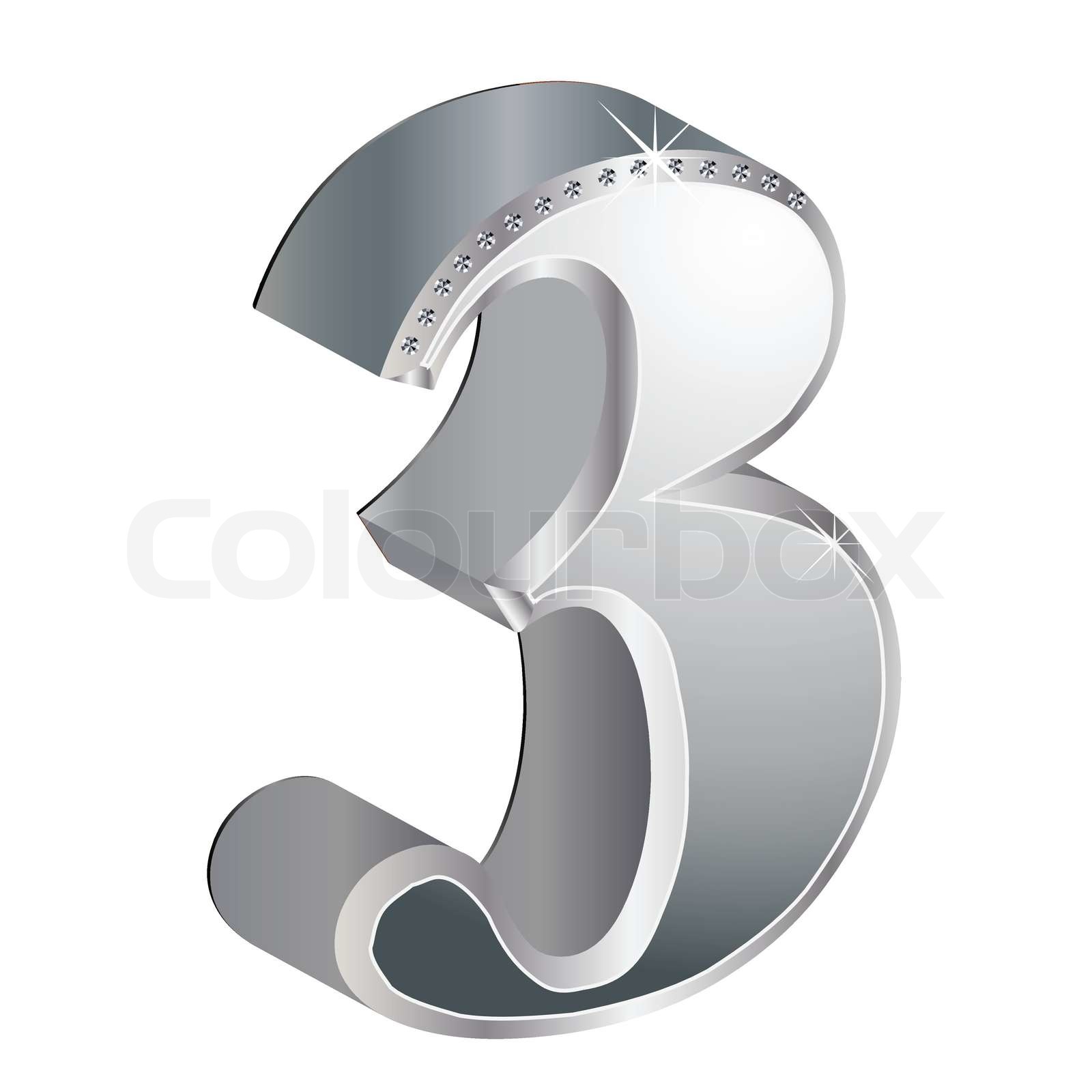 Number symbol Stock vector Colourbox