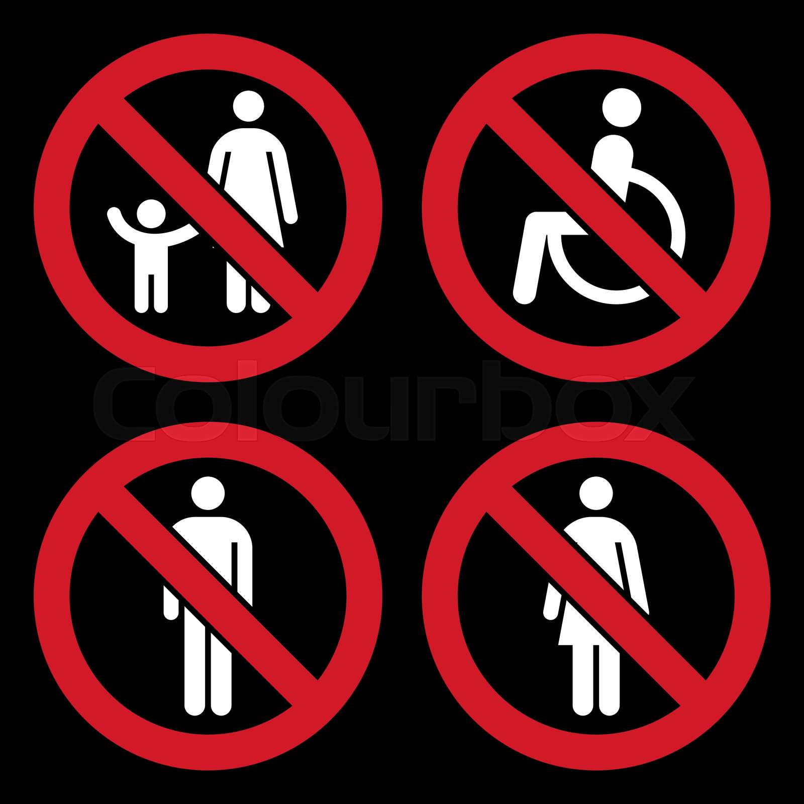 Parent And Child Sign No Disabled People Allowed Sign No Man Sign No parent-and-child-sign-no-disabled-people-allowed-sign-no-man-sign-no