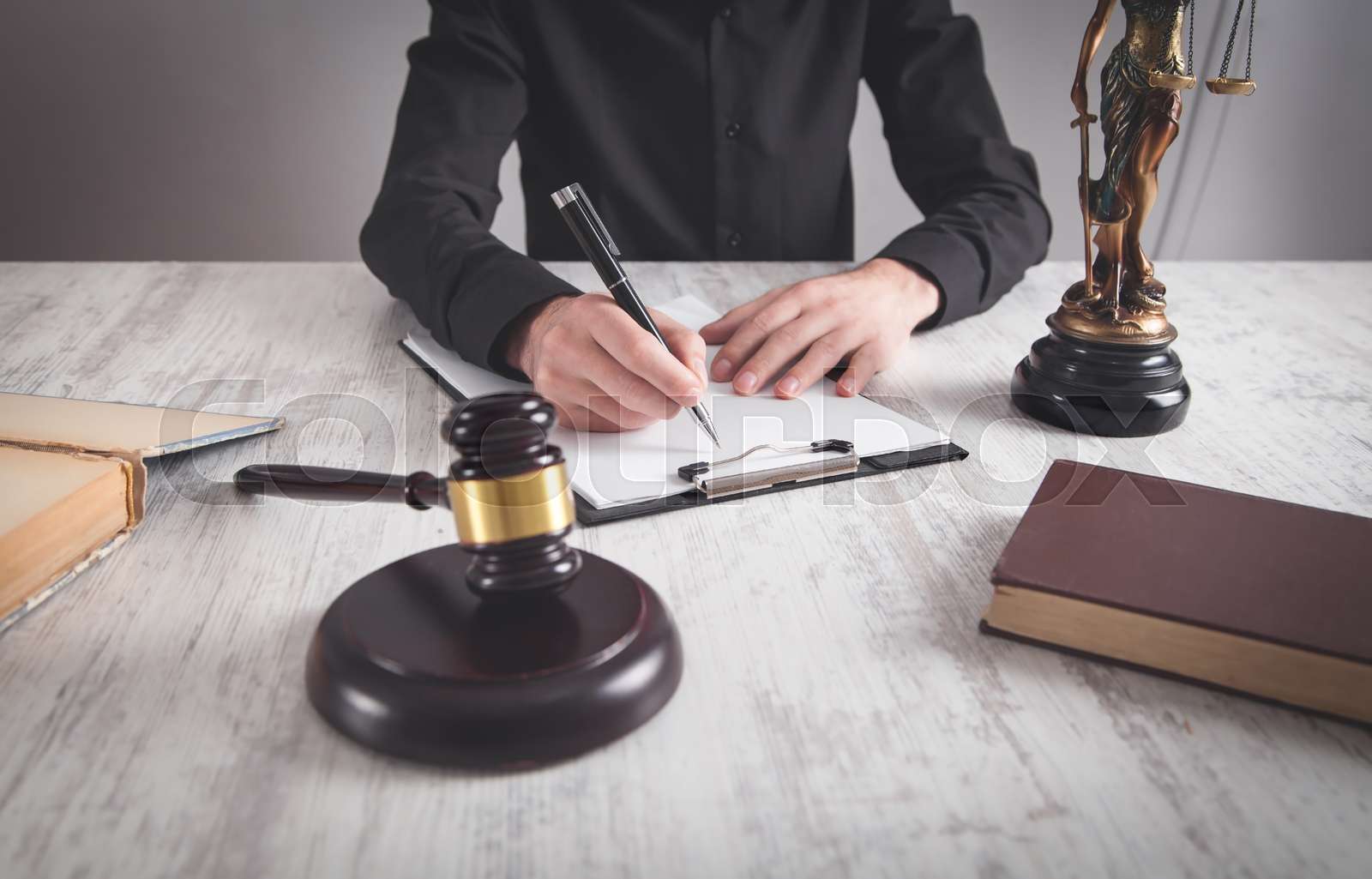 bestrafung, gericht, schuld Stock Bild Colourbox