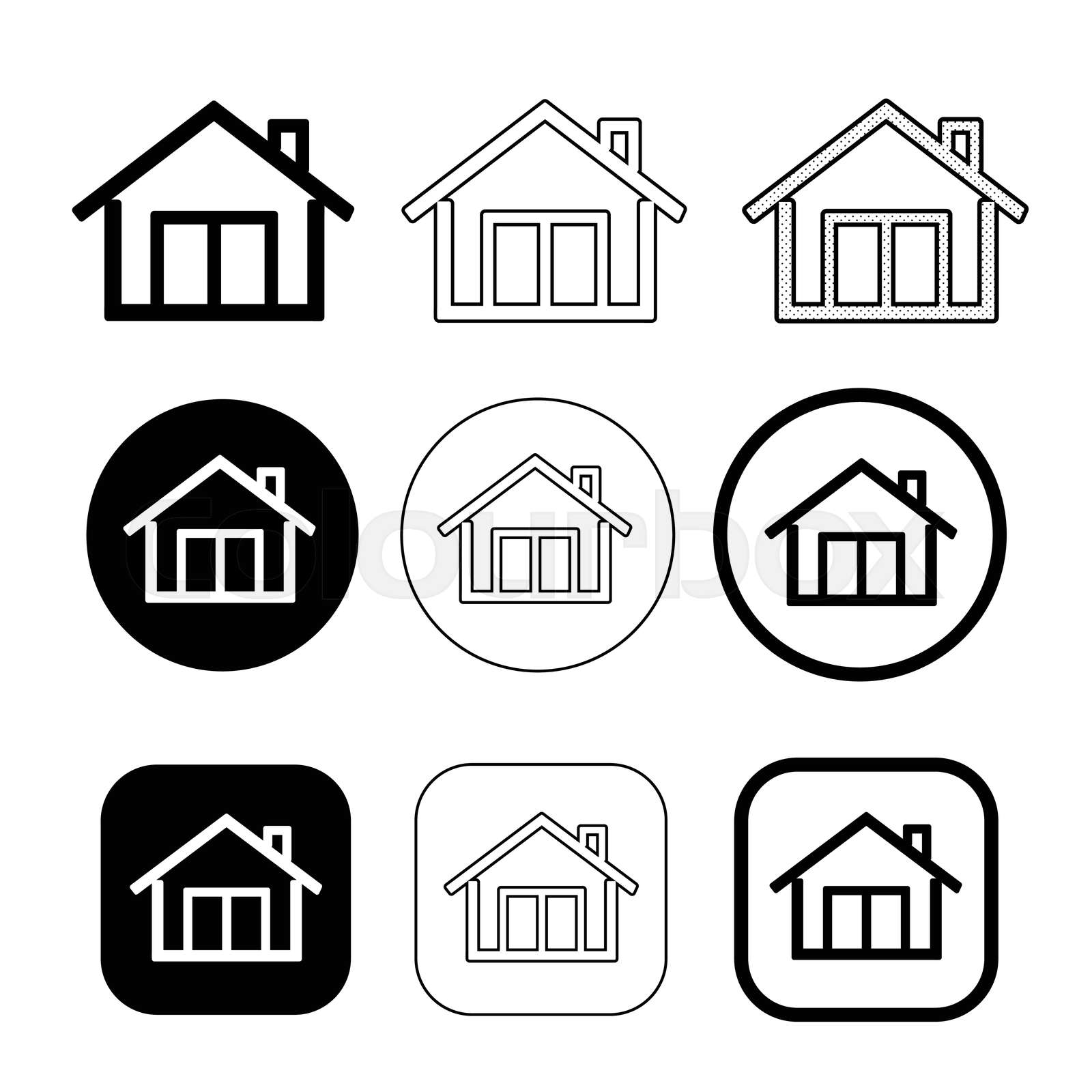 Simple home icon sign design | Stock vector | Colourbox