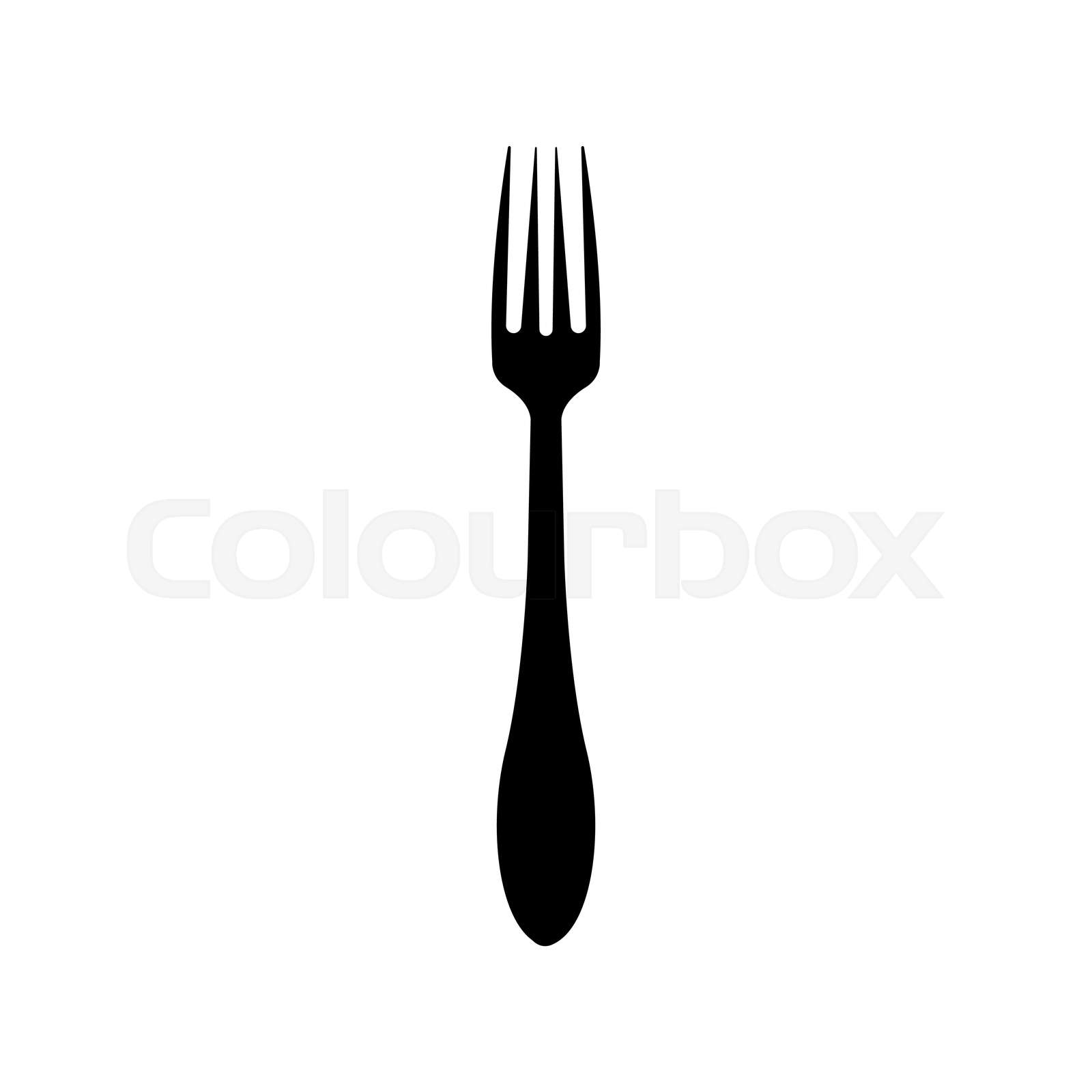 Fork graphic design template vector isolated | Stock vector | Colourbox