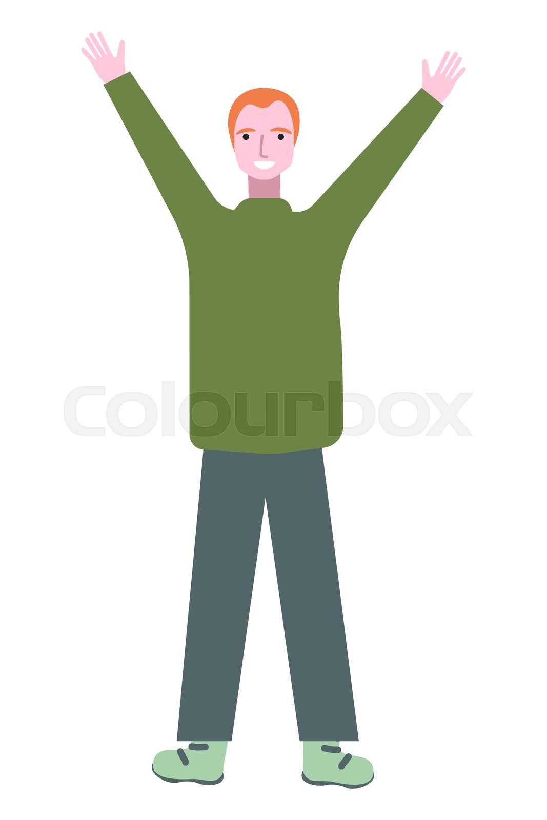 Happy Man Illustration Stock Vector Colourbox Happy Man Illustration Stock Vector Colourbox