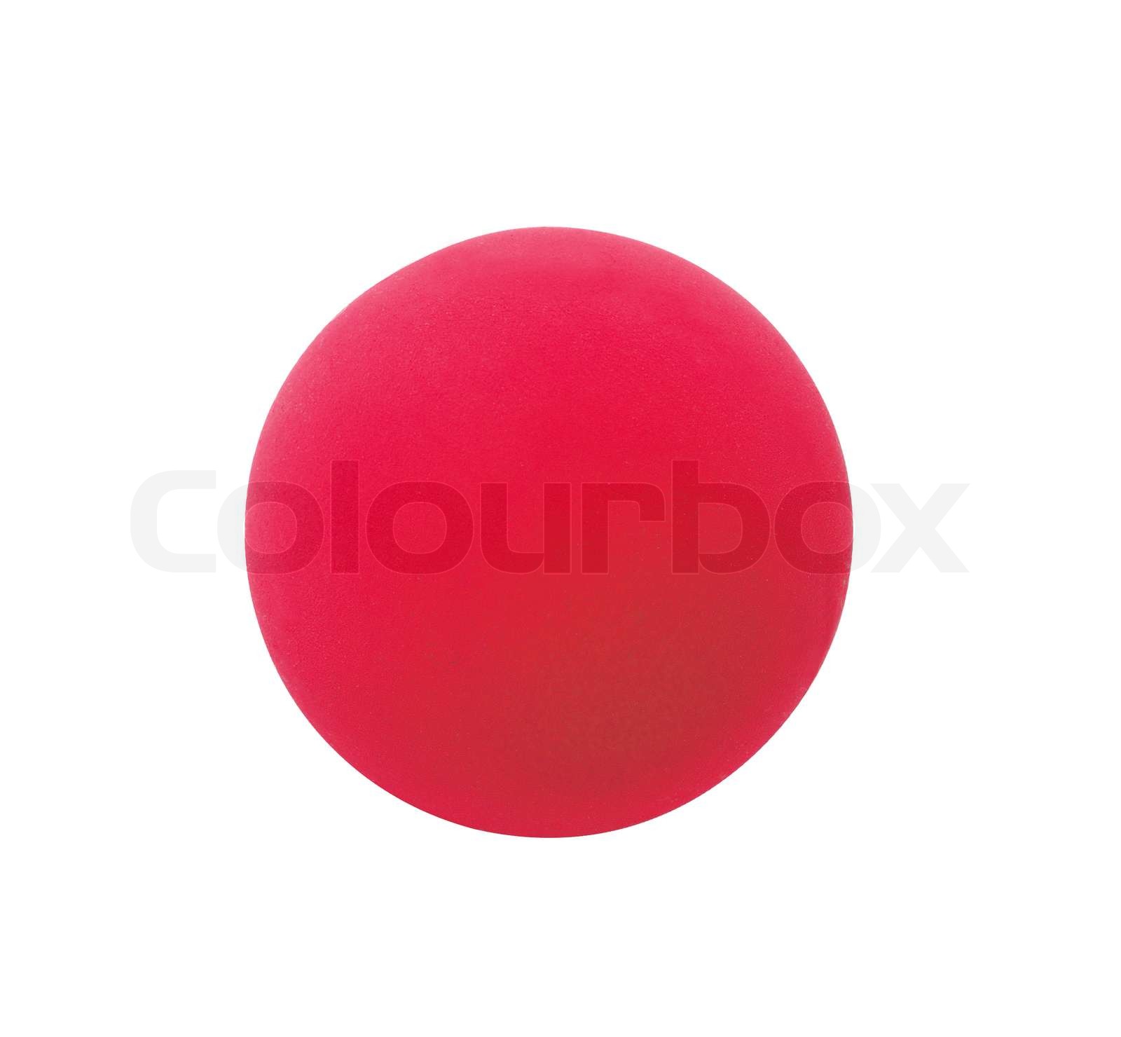 red sport ball isolated on white | Stock image | Colourbox