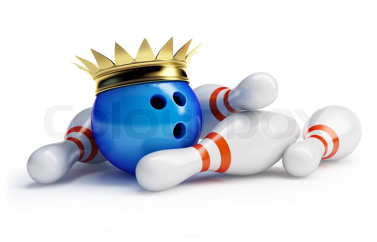 king bowling Stock image Colourbox