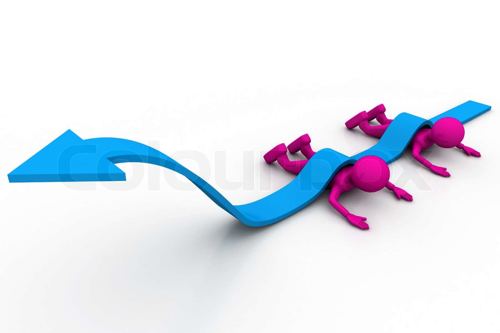 Graph rising | Stock image | Colourbox