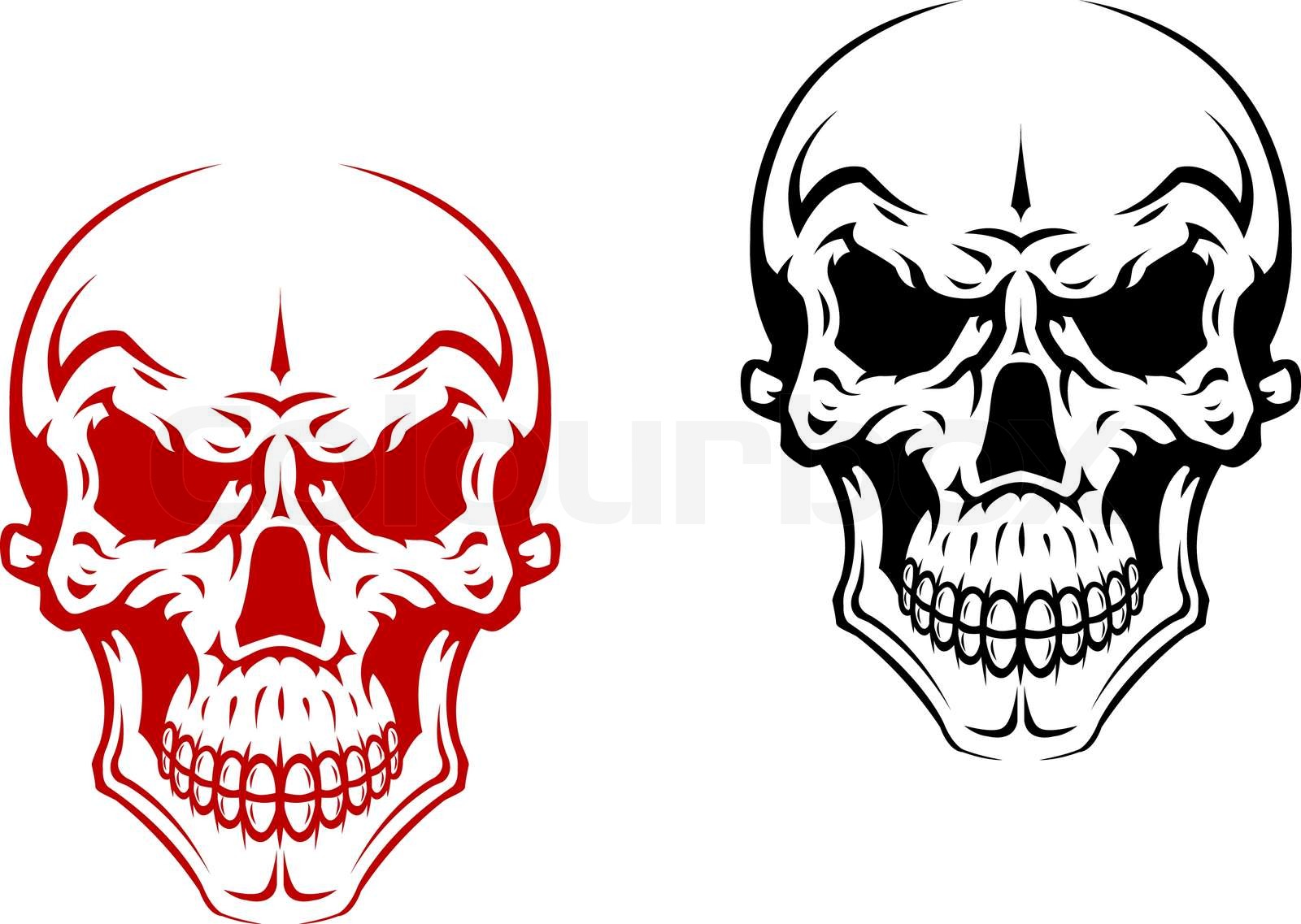Human skull | Stock vector | Colourbox