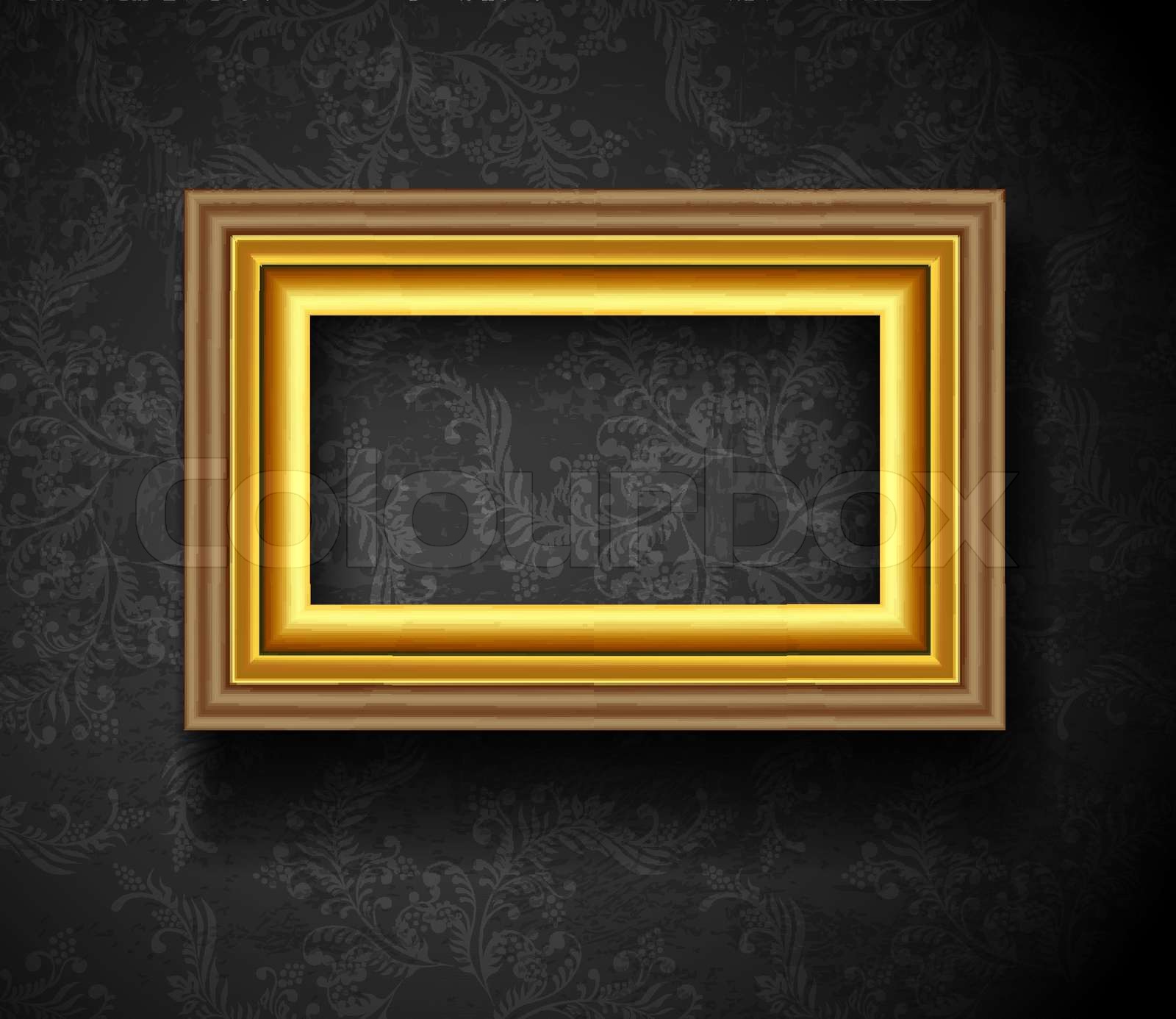 Picture Frame Wallpaper Background Photo Frame on Grunge Wall | Stock