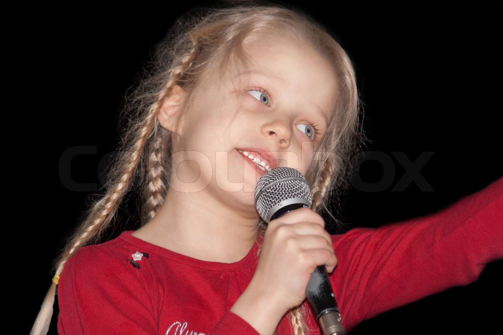 Young singer | Stock image | Colourbox