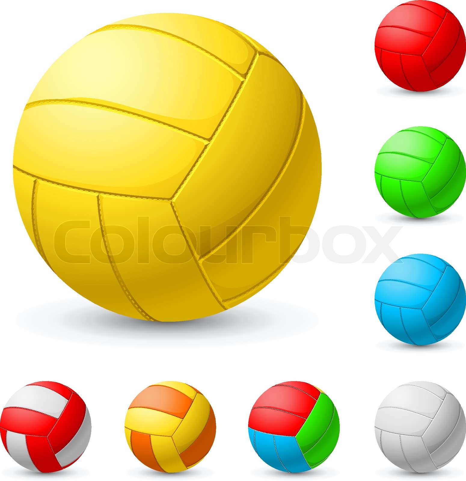Realistic volleyball Stock vector Colourbox