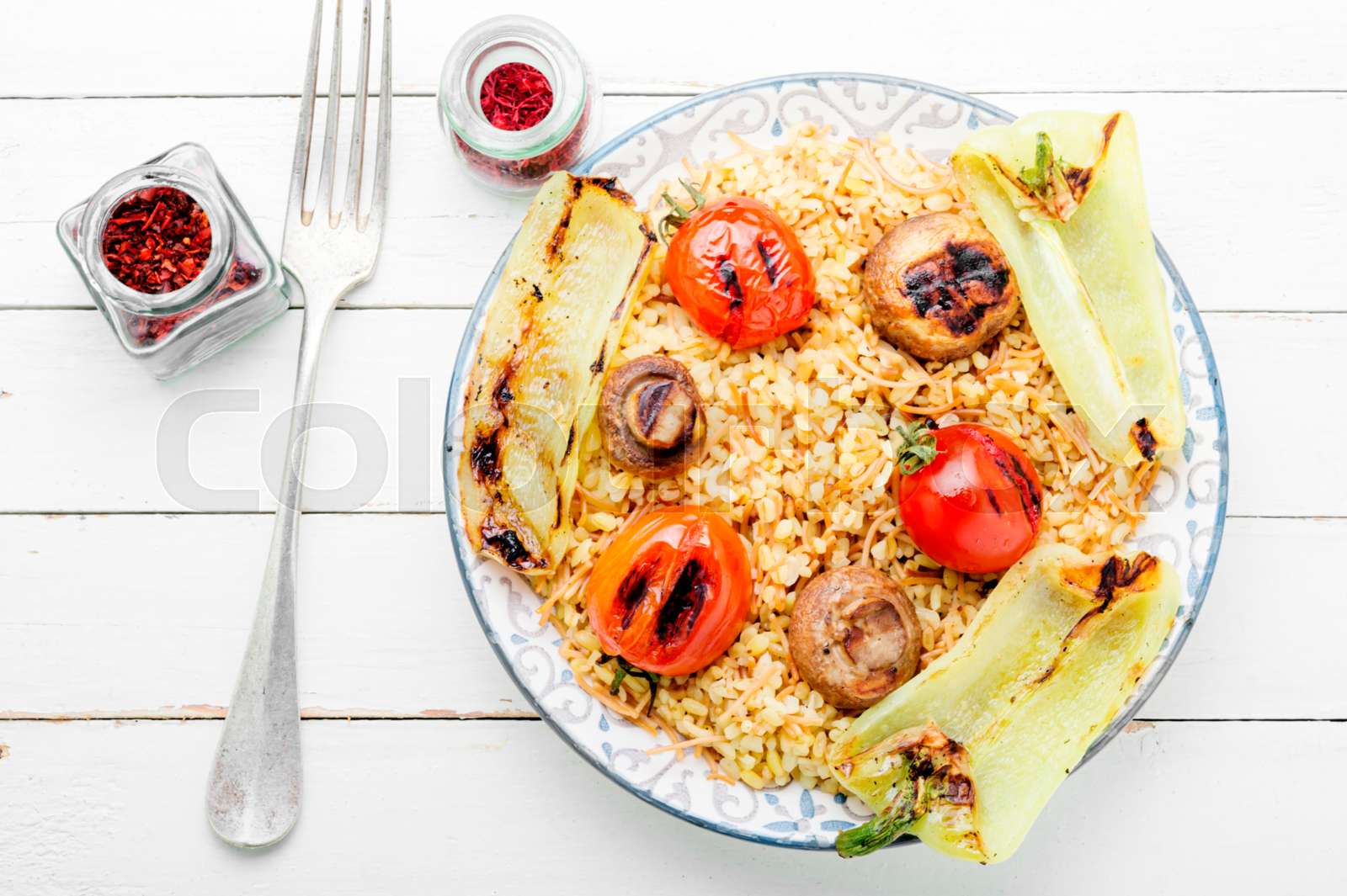 Traditional turkish pilaf Stock image Colourbox