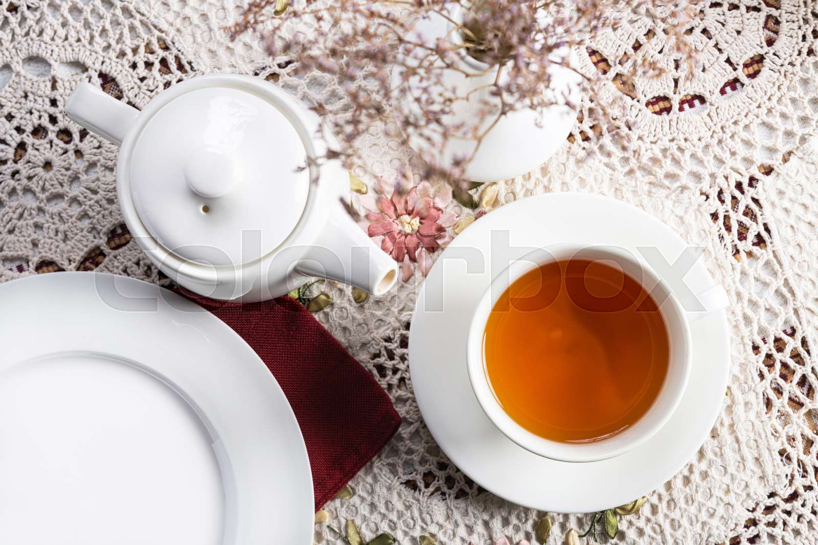 Home english tea ceremony | Stock image | Colourbox