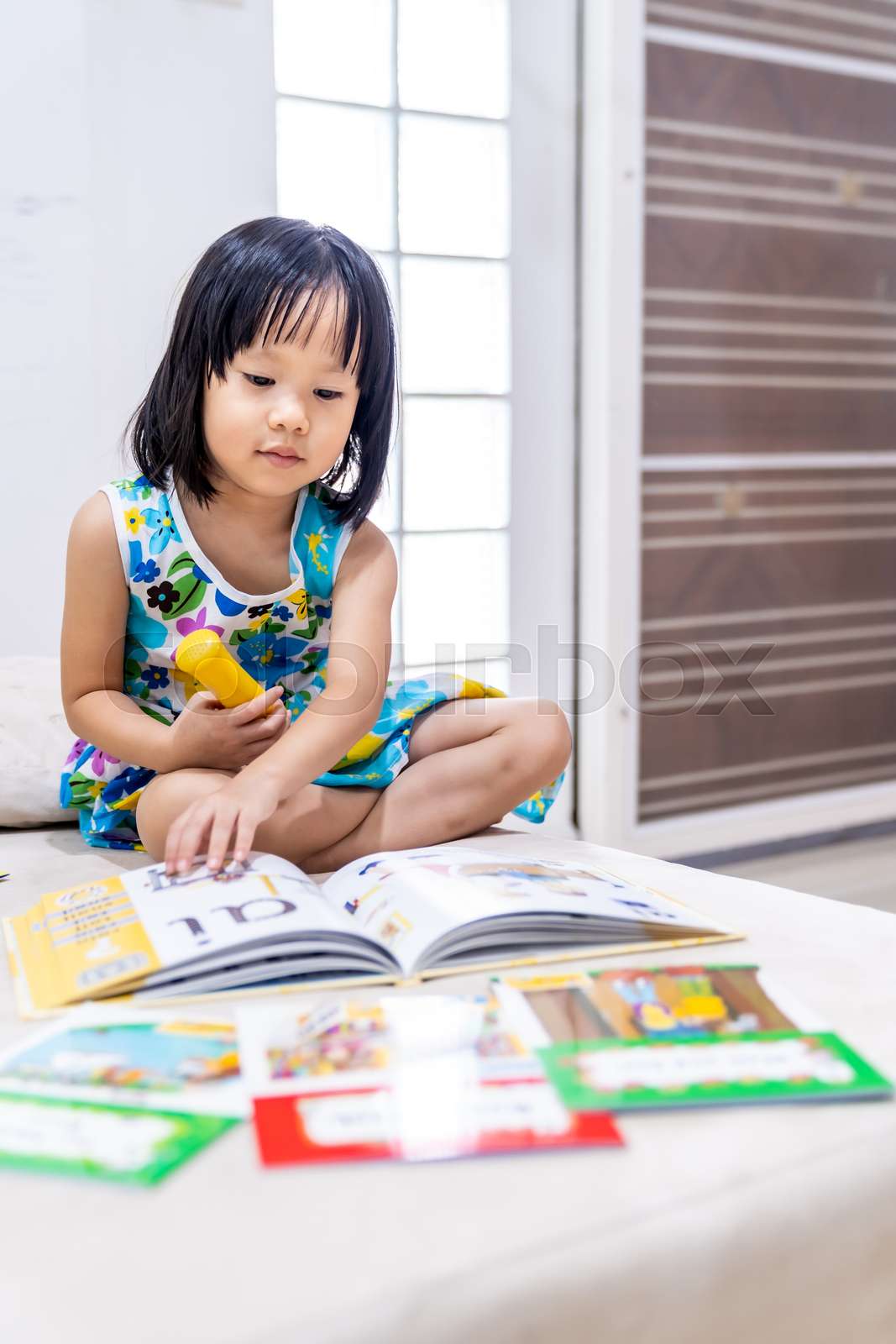 Preschool Home Schooling Reading | Stock image | Colourbox