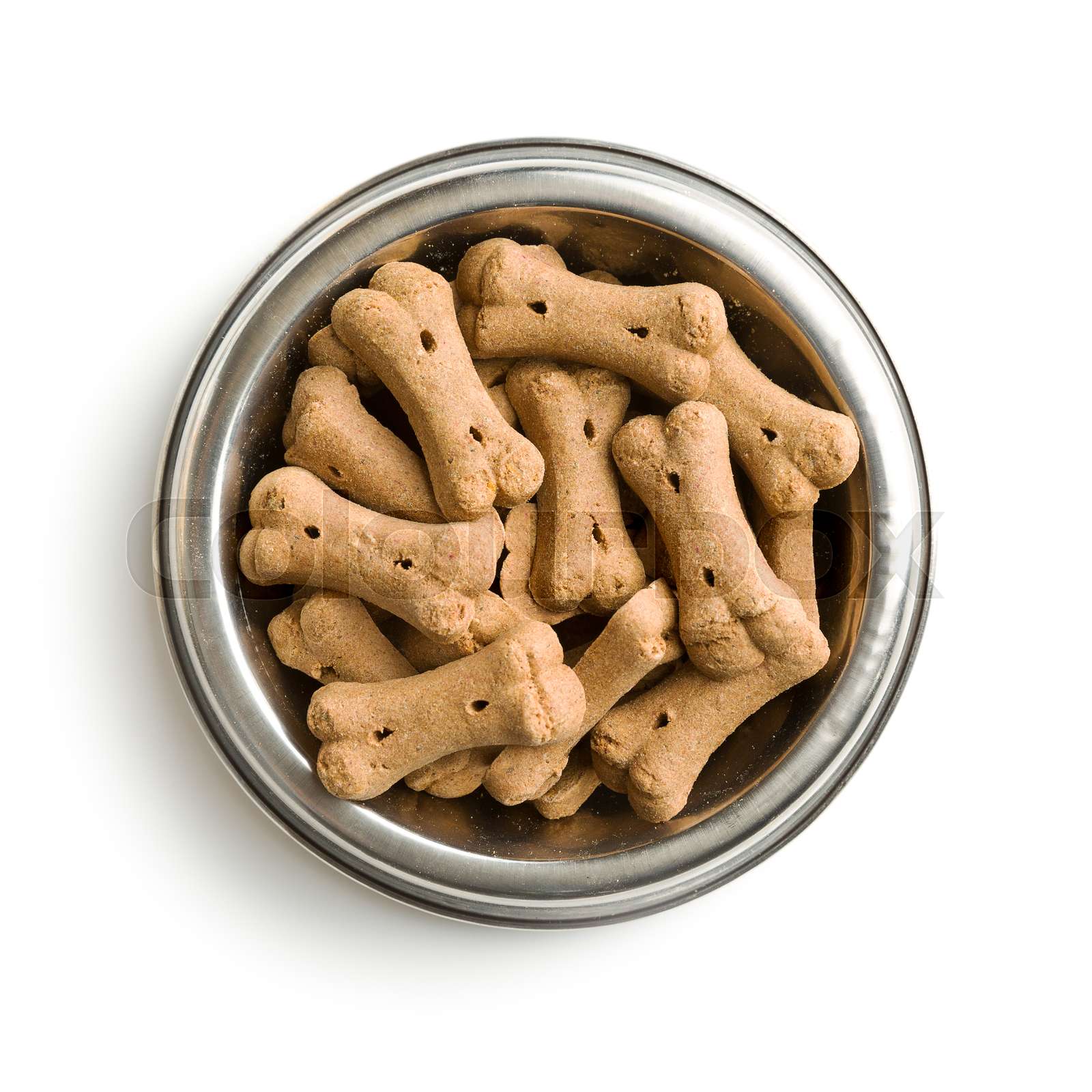 Dog food shaped like bones. Stock image Colourbox