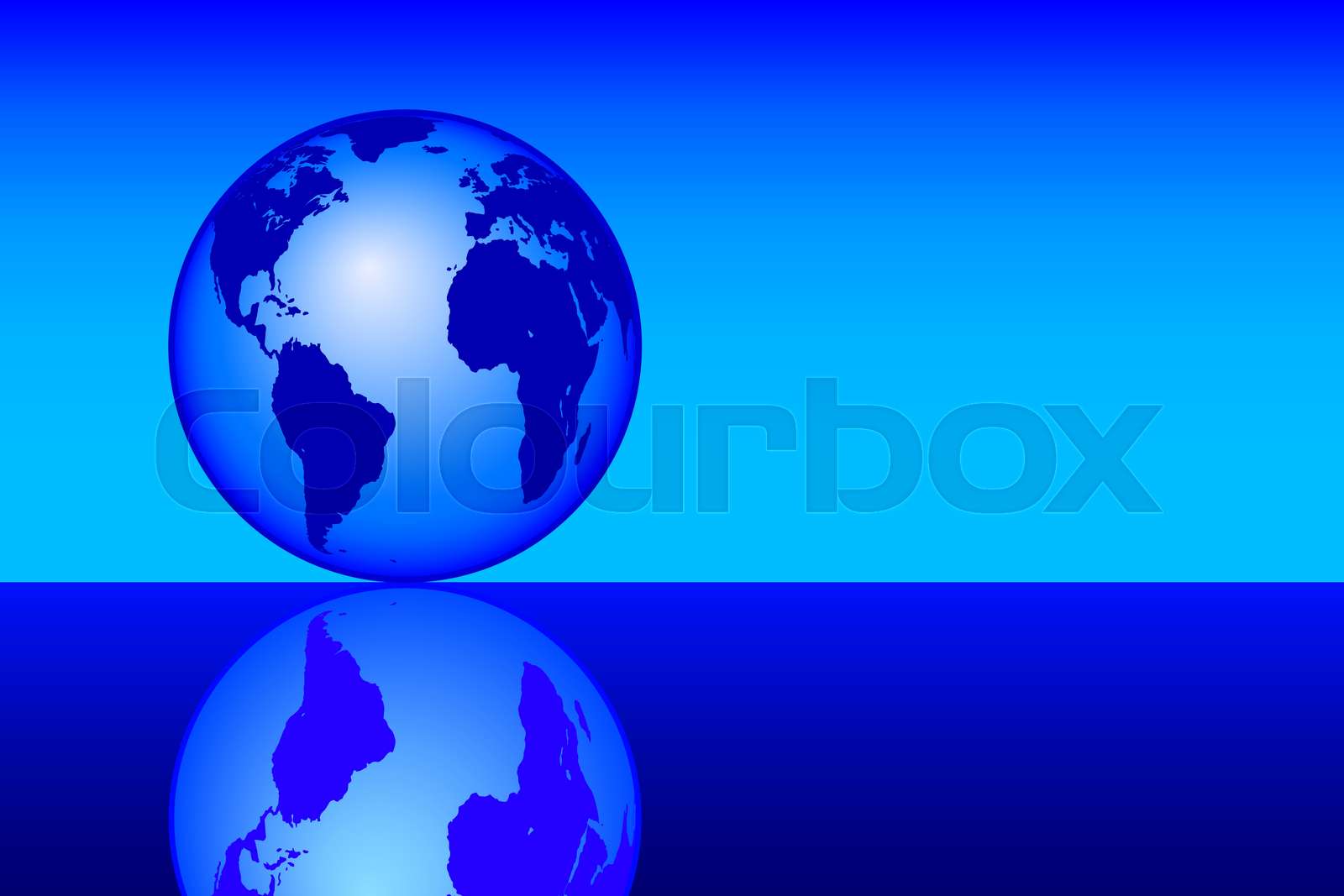 Earth Globe Illustration Stock Vector Colourbox