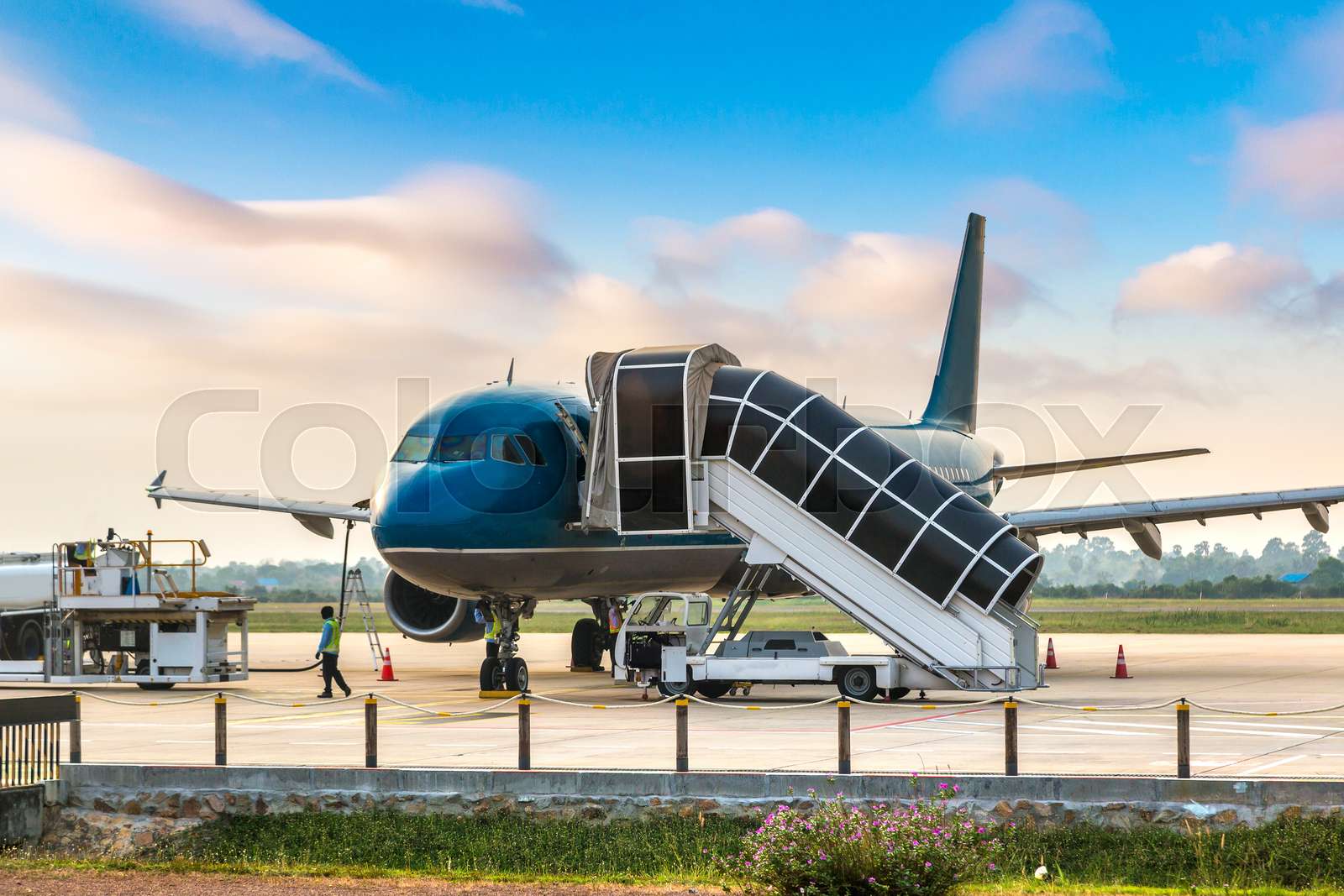 Aircraft in Vietnam Stock image Colourbox