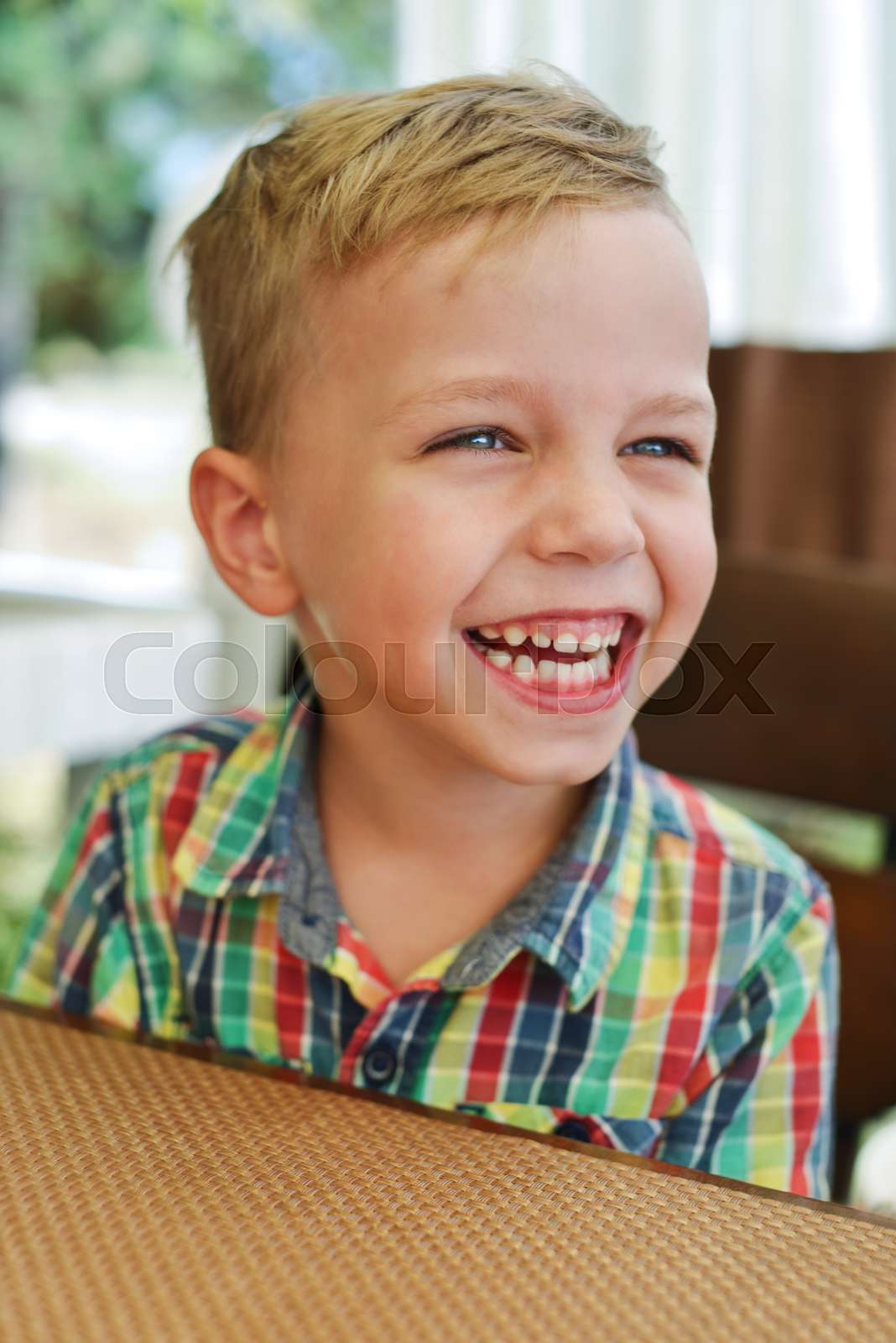 funny little boy Stock image Colourbox