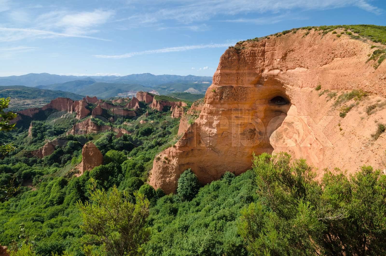 Las Medulas Landscape Ancient Roman Gold Mines In Leon Spain Stock Las Medulas Landscape Ancient Roman Gold Mines In Leon Spain Stock