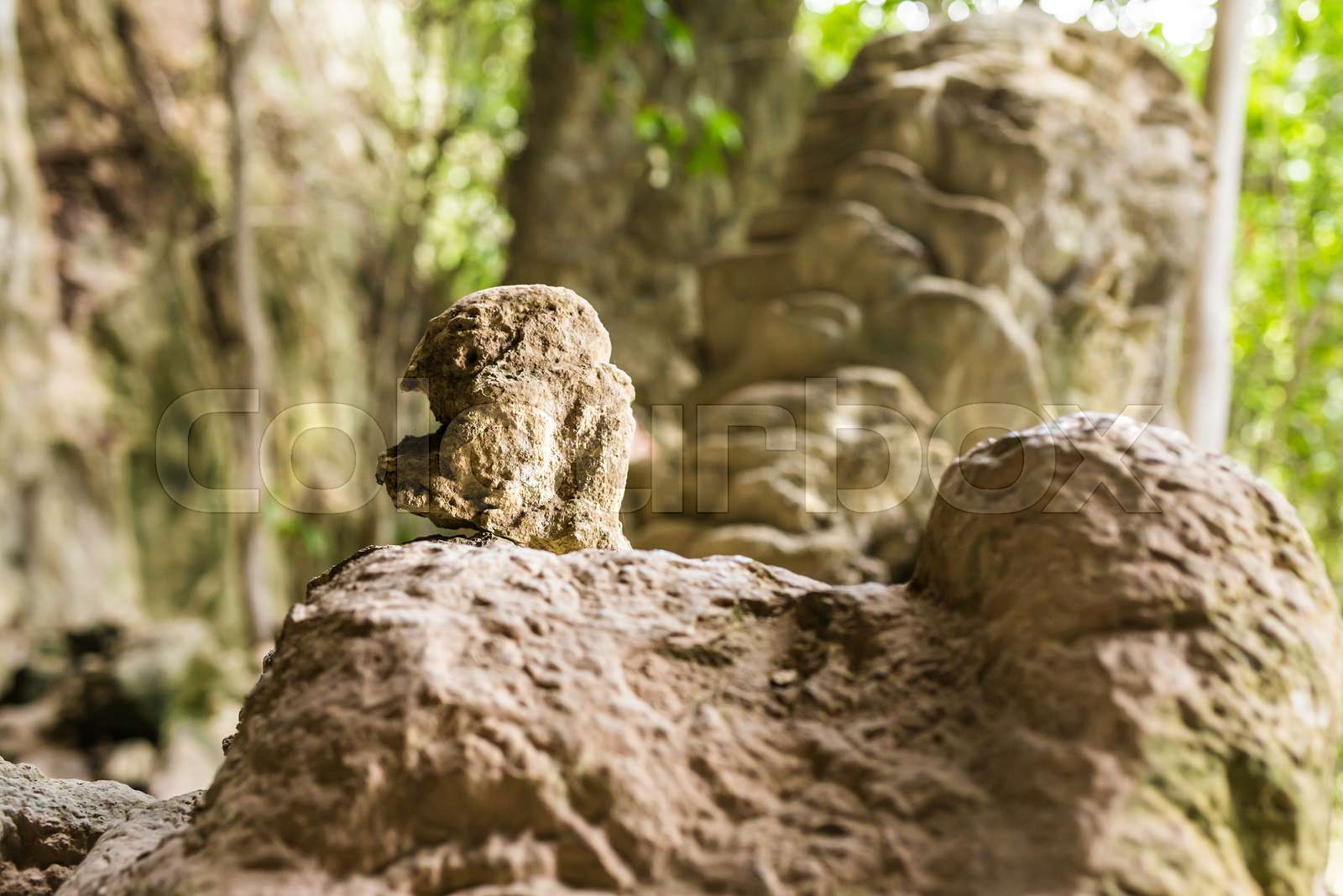 The cave in rock Stock image Colourbox