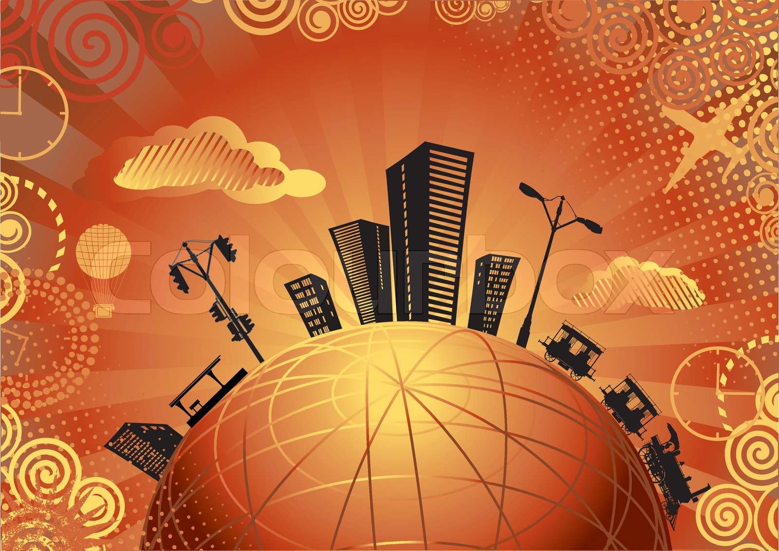 City Stock Vector Colourbox