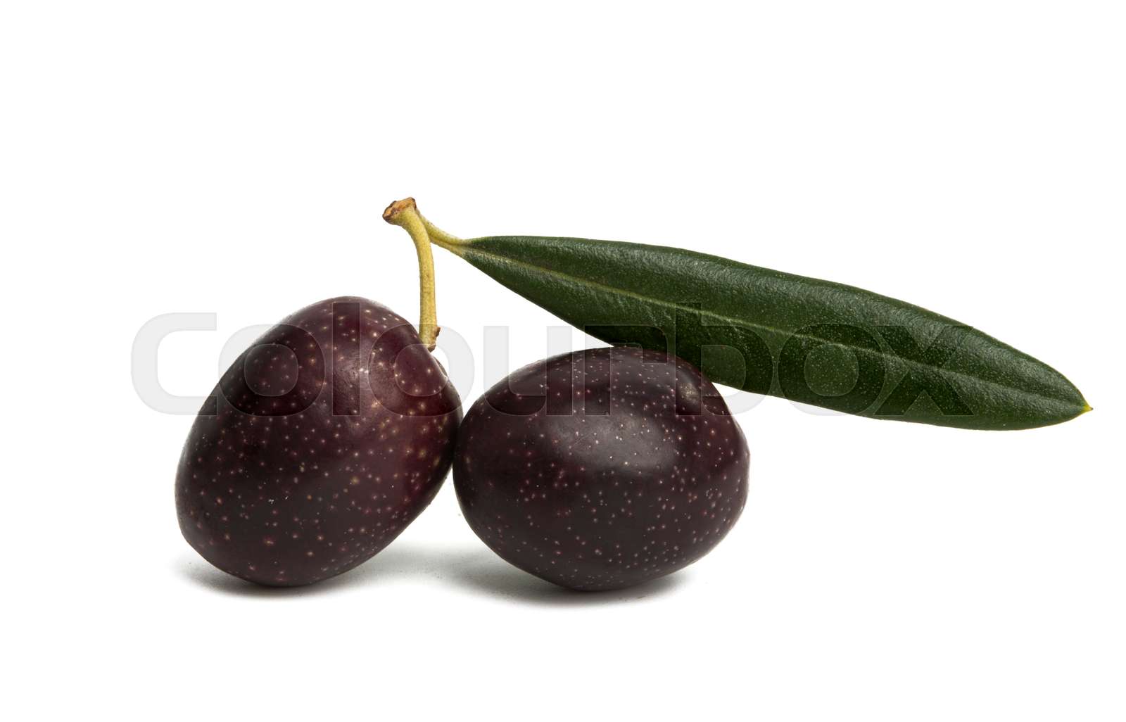 black olives isolated Stock image Colourbox