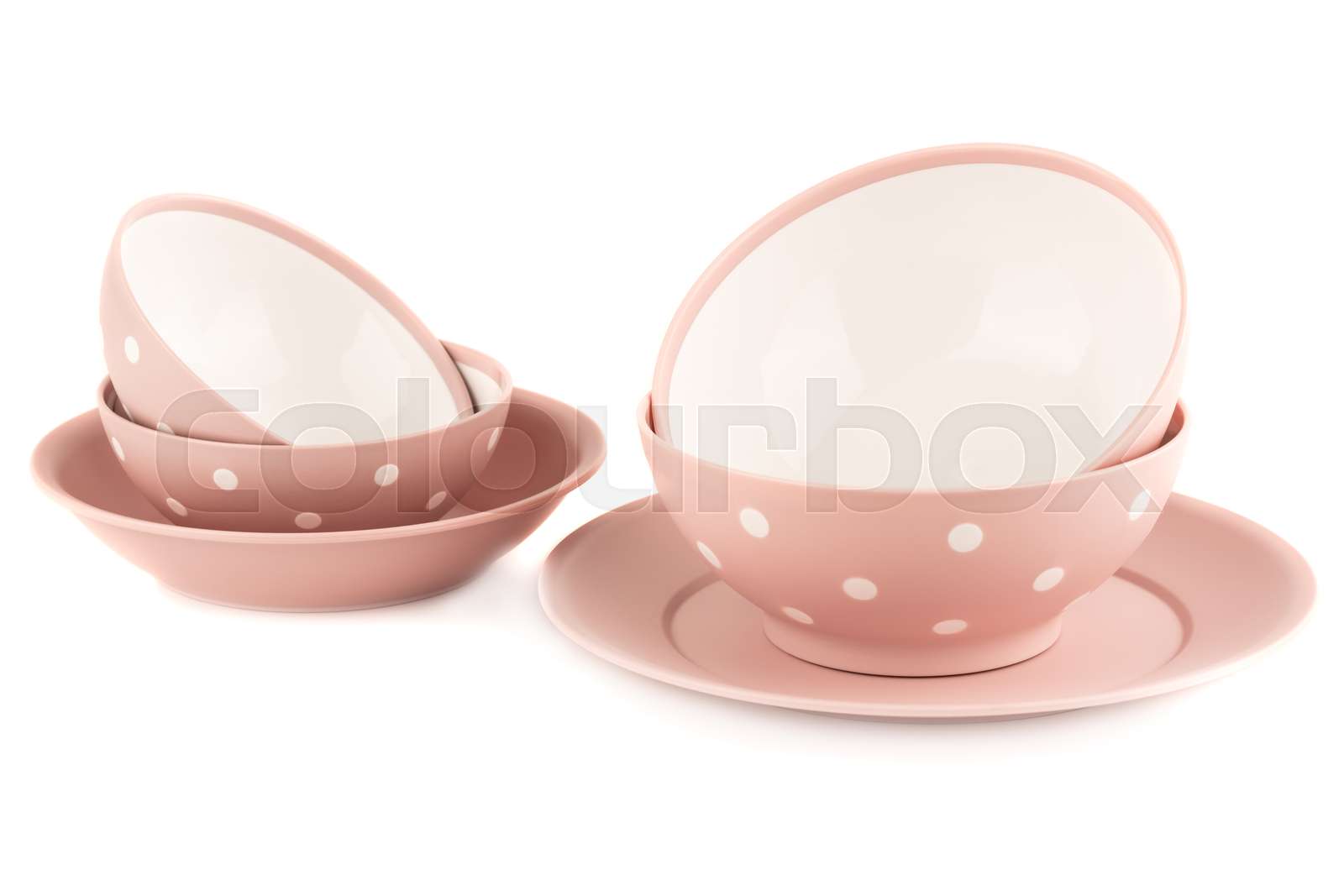 Plastic plates and bowls | Stock image | Colourbox