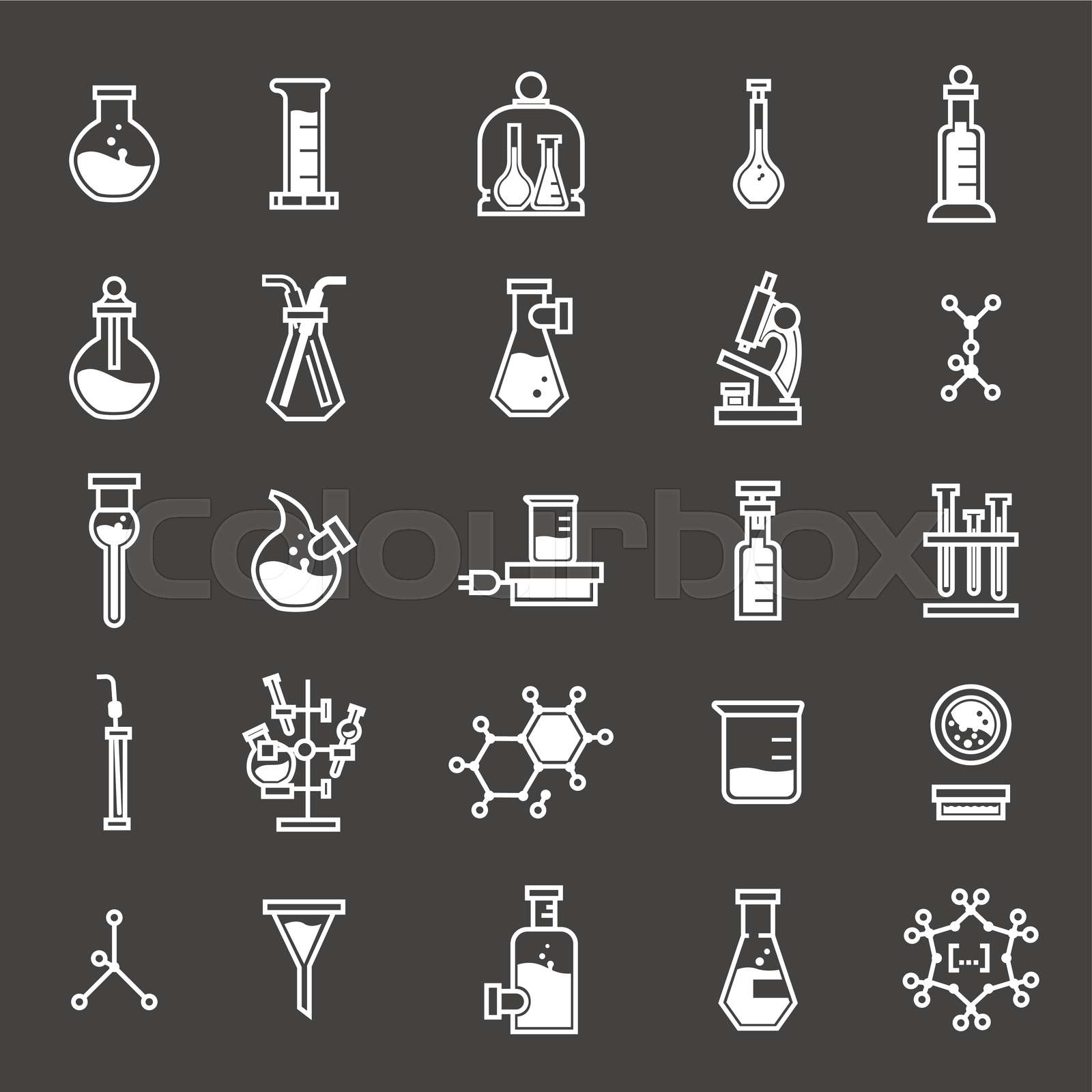 chemie, icon, set | Stock-Vektor | Colourbox