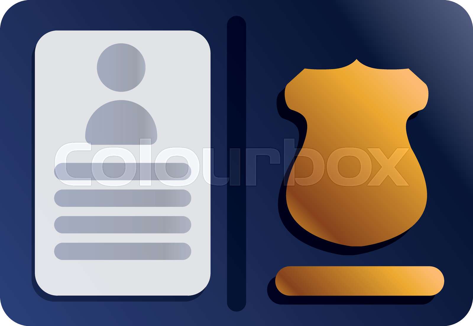 polizei, ausweis, pass | Stock-Vektor | Colourbox