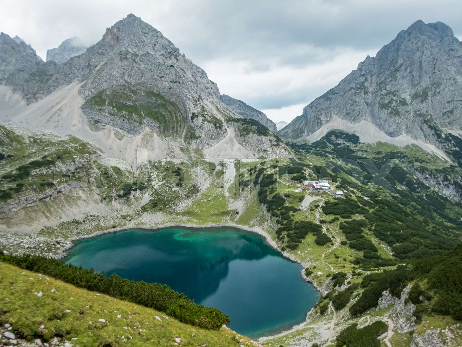 Seebensee and Drachensee near Ehrwald in Tyrol | Stock image | Colourbox