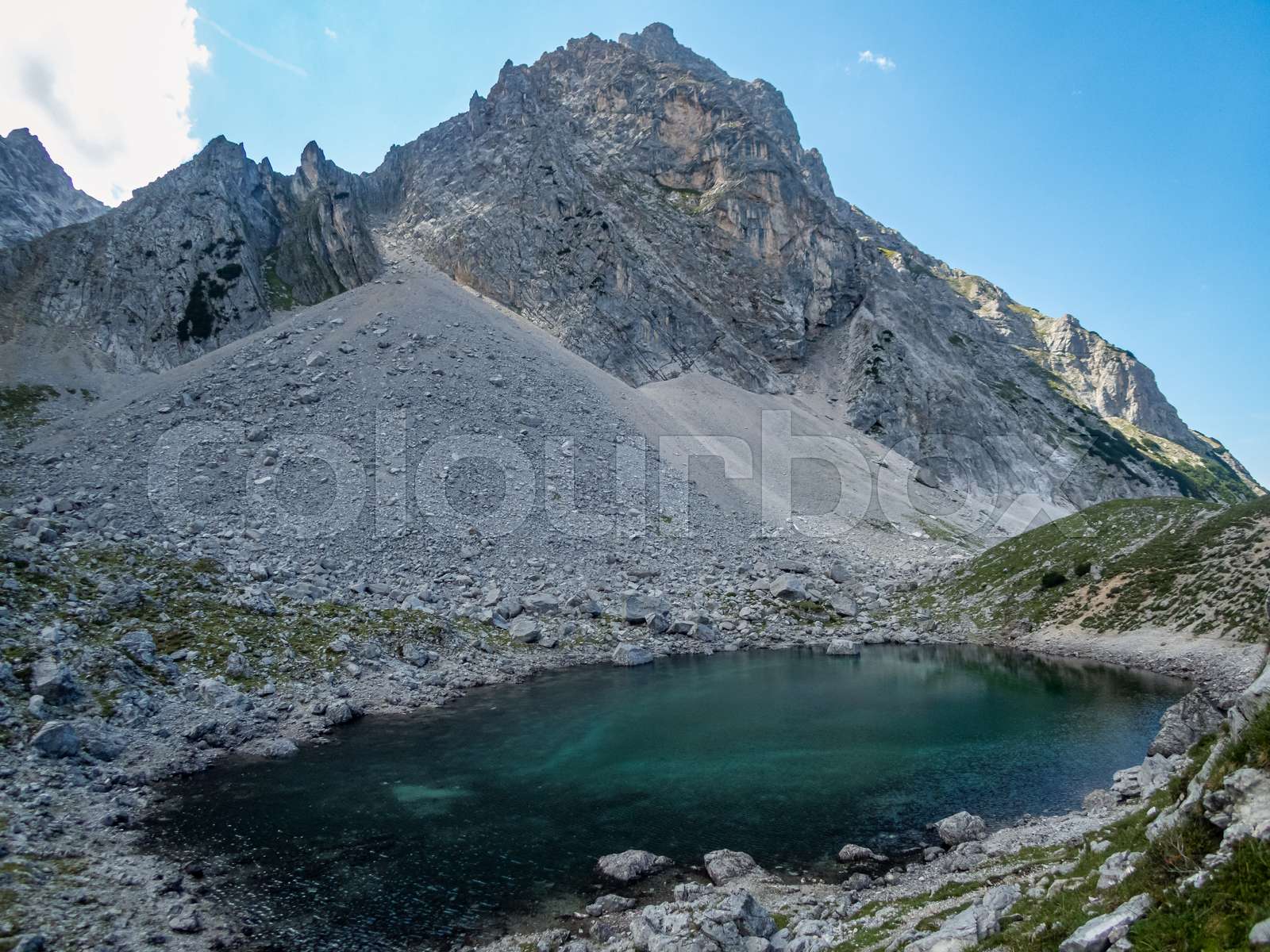 Seebensee and Drachensee near Ehrwald in Tyrol | Stock image | Colourbox