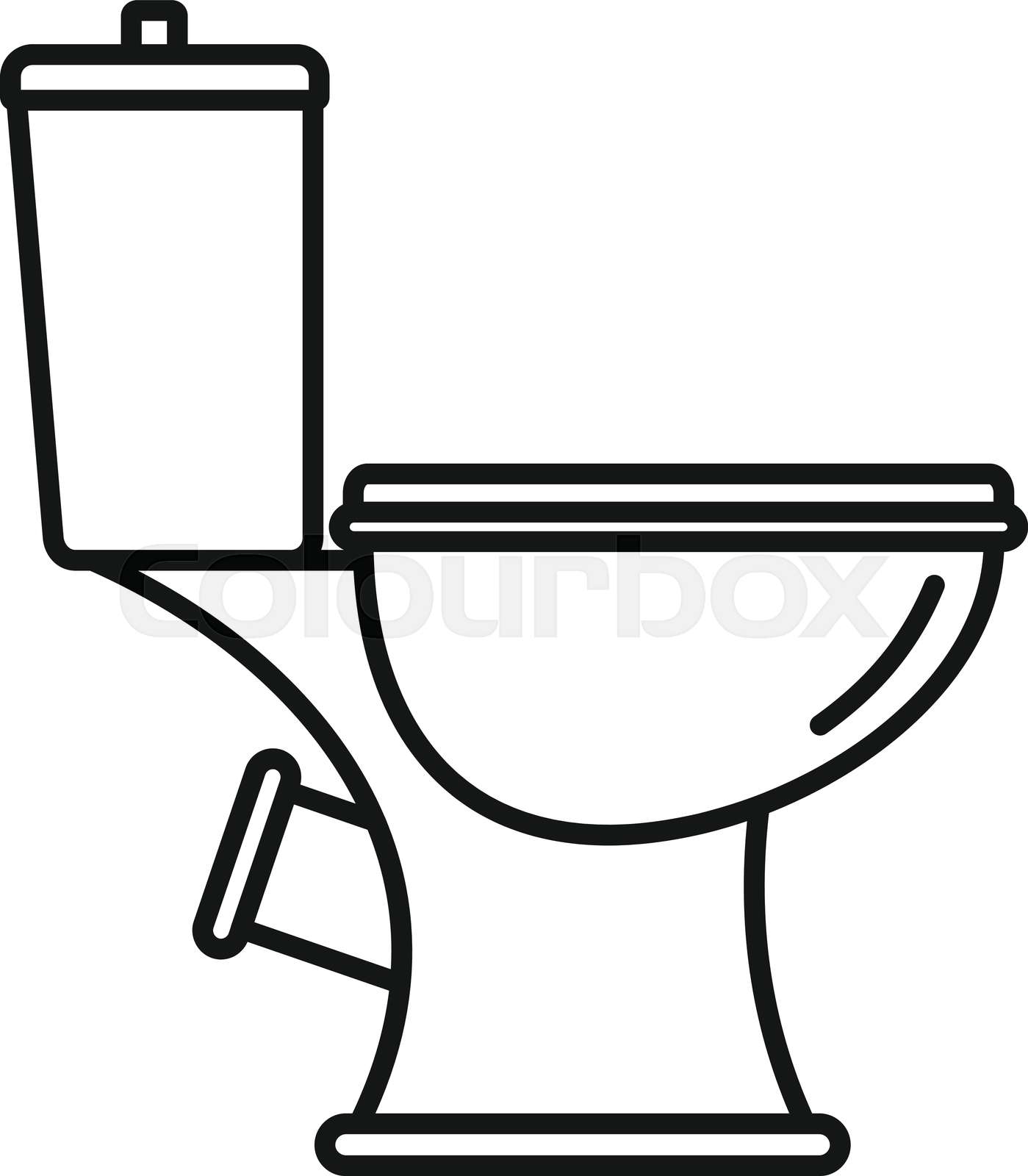 Toilet Clipart Outline