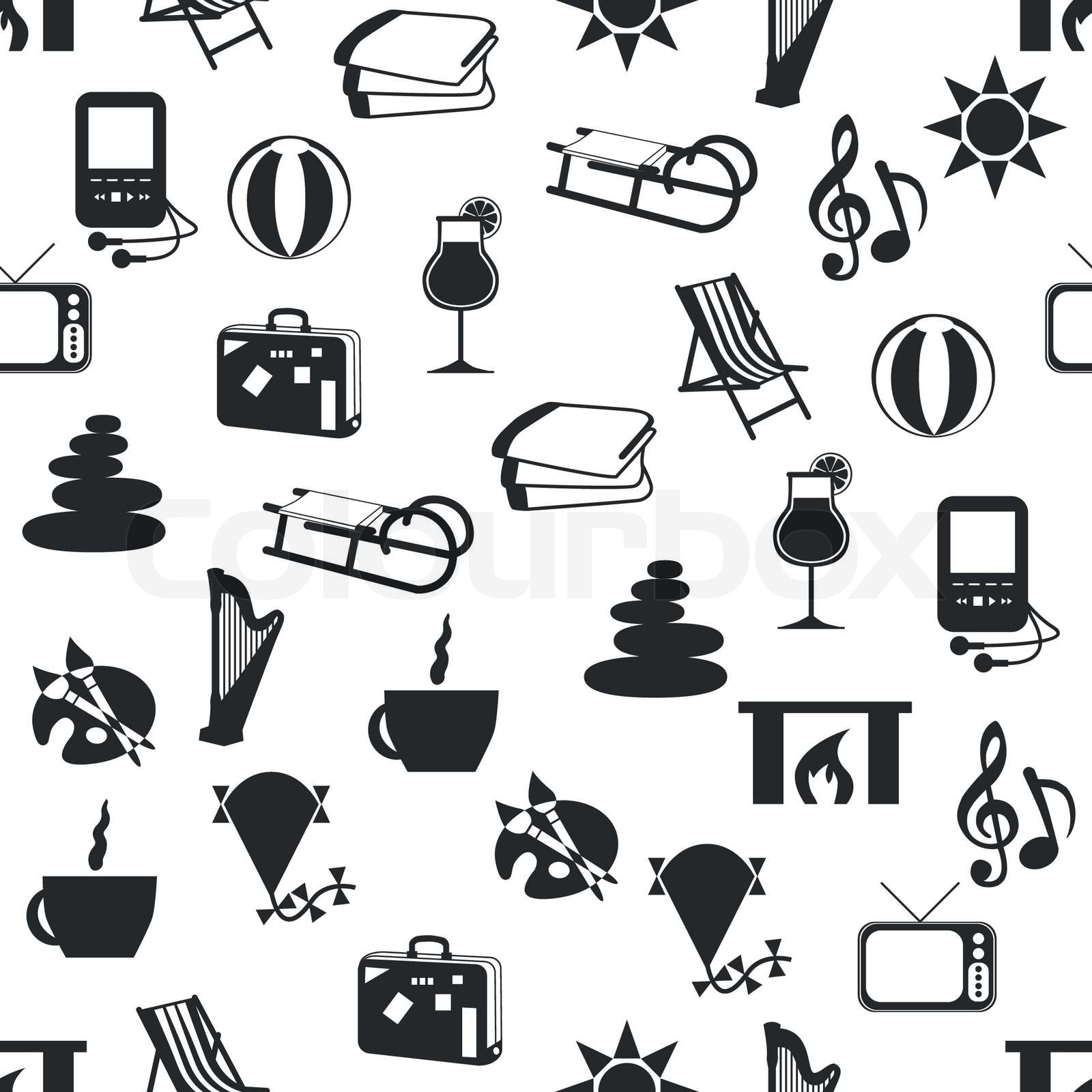 nahtlose Muster zu entspannen | Stock-Vektor | Colourbox