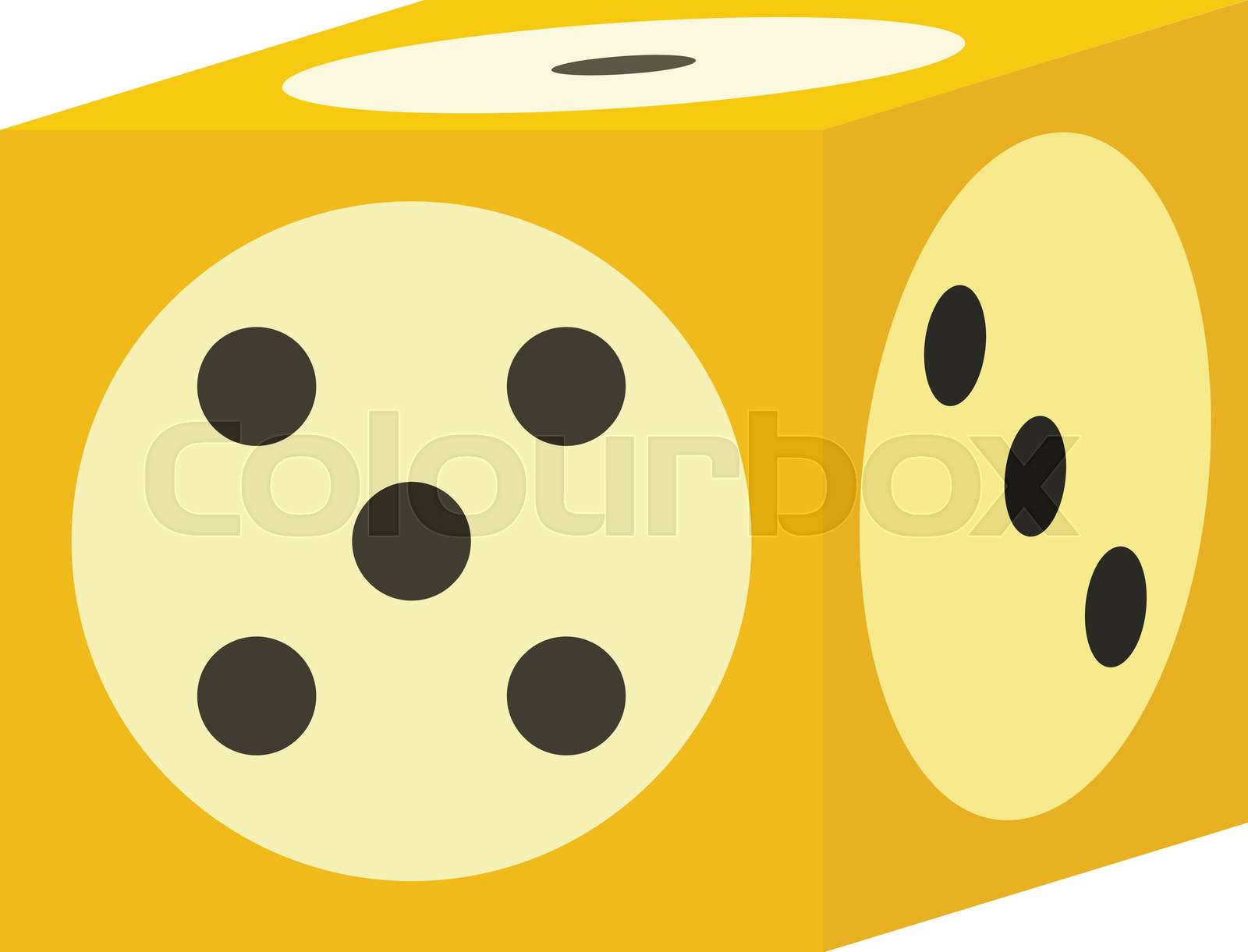 Vegas dice icon, flat style | Stock vector | Colourbox