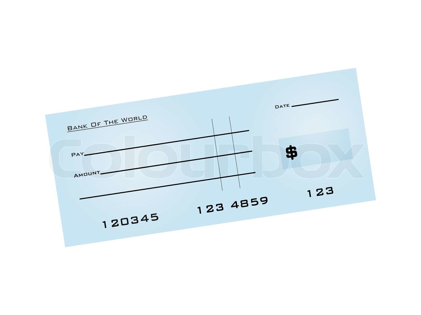 bank, check, checkhæfte | Stock foto | Colourbox