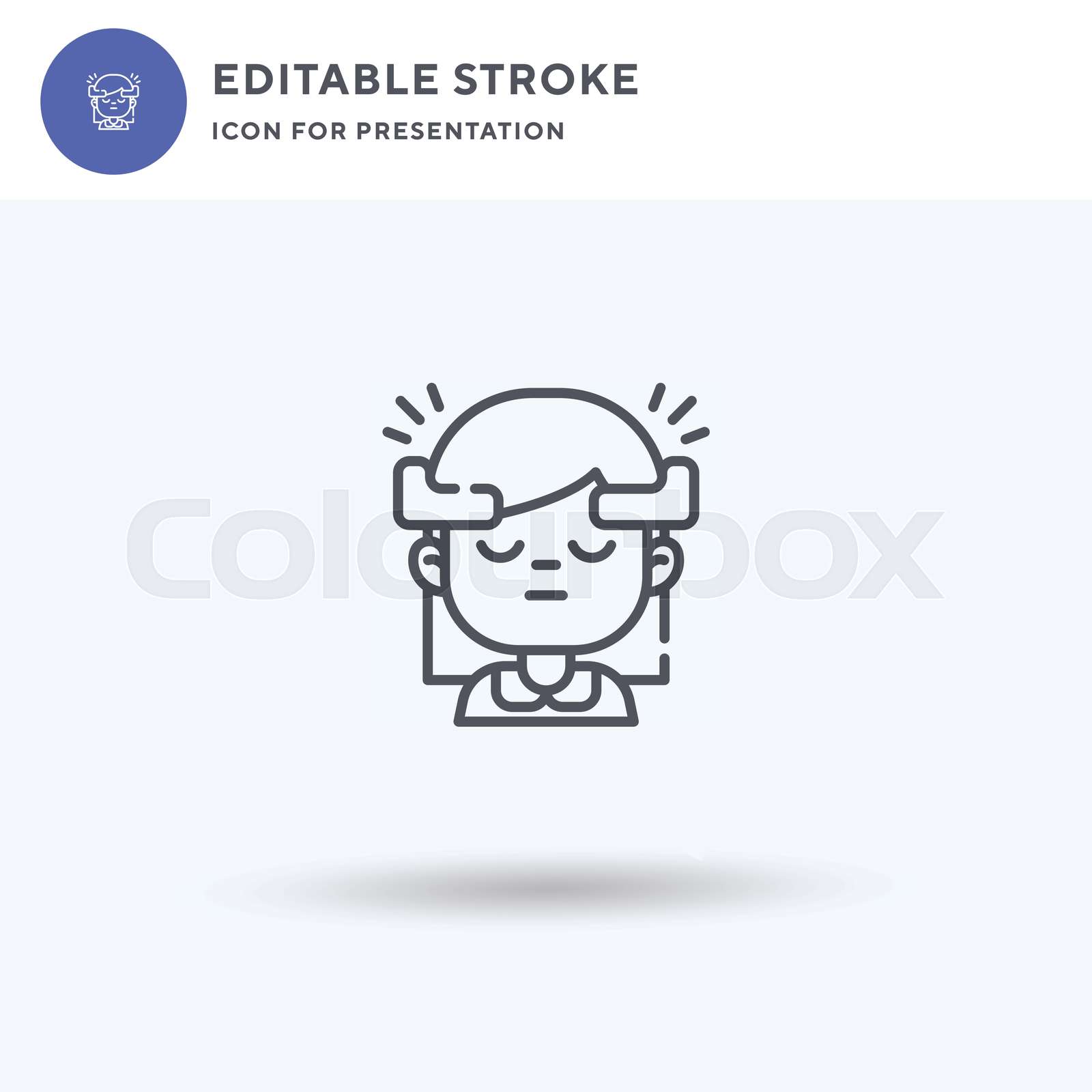 Mind Control icon vector, filled flat sign, solid pictogram isolated on ...