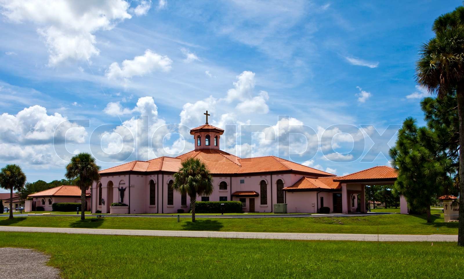 San Pedro Catholic Church North Port Florida Stock Image Colourbox