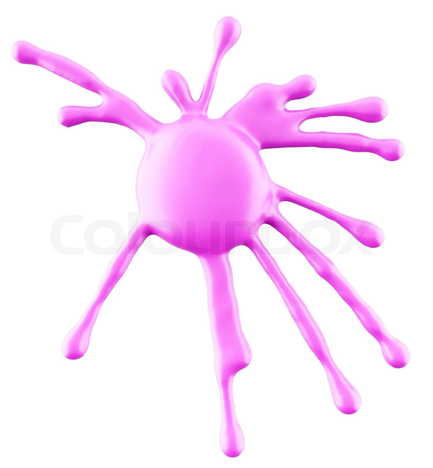 Splash lila Tinte oder Farbe isoliert auf weiss | Stock Bild | Colourbox