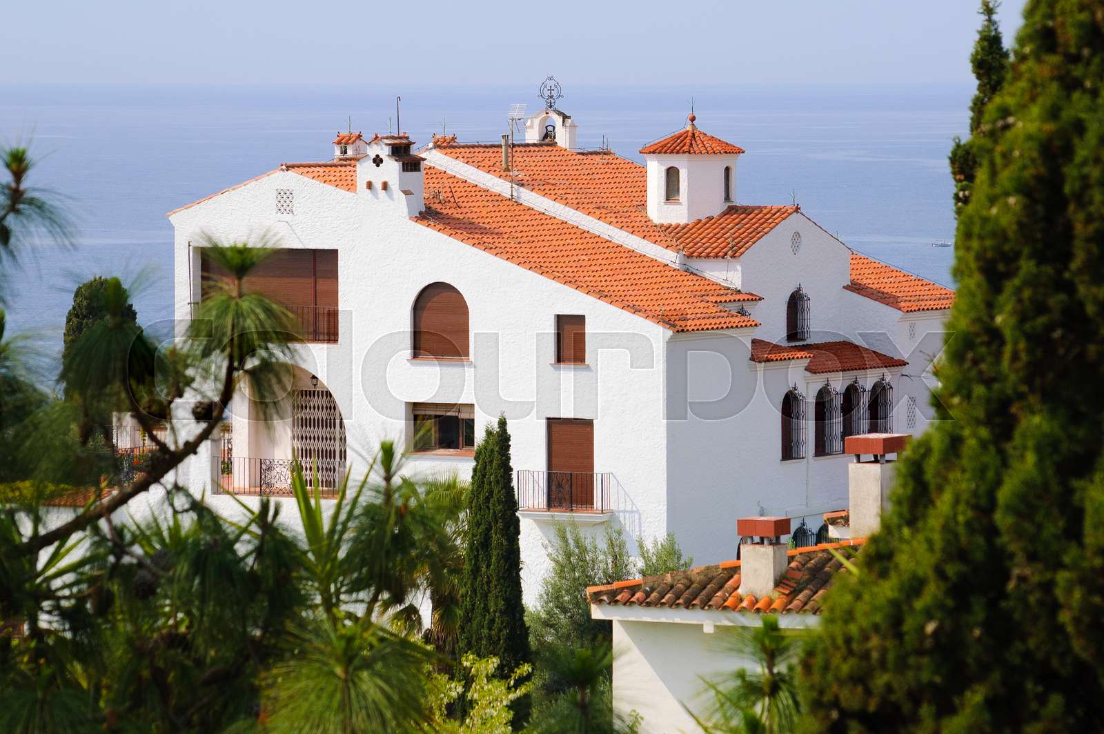 Villa in Spain Stock image Colourbox