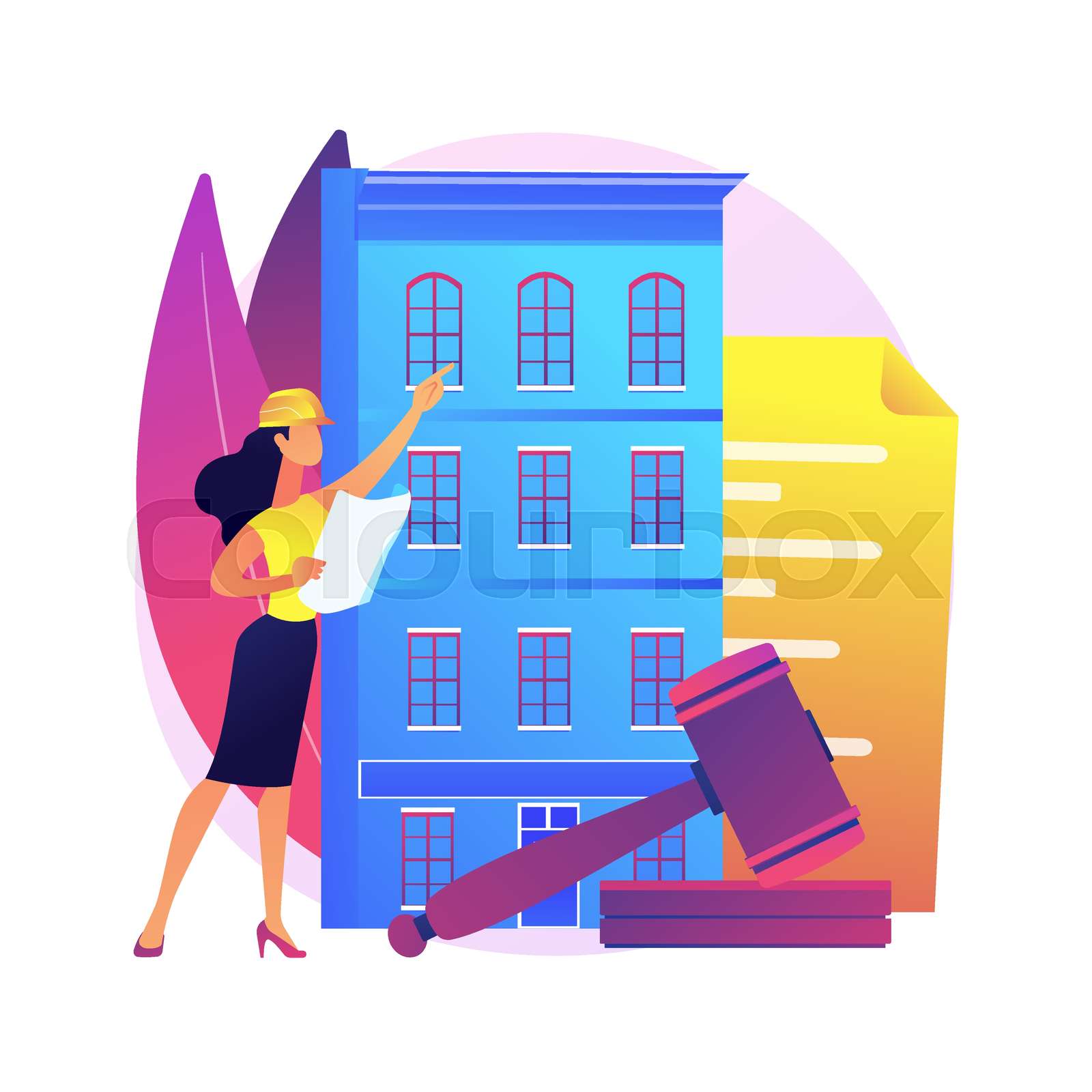 Building Regulations Abstract Concept Vector Illustration Stock