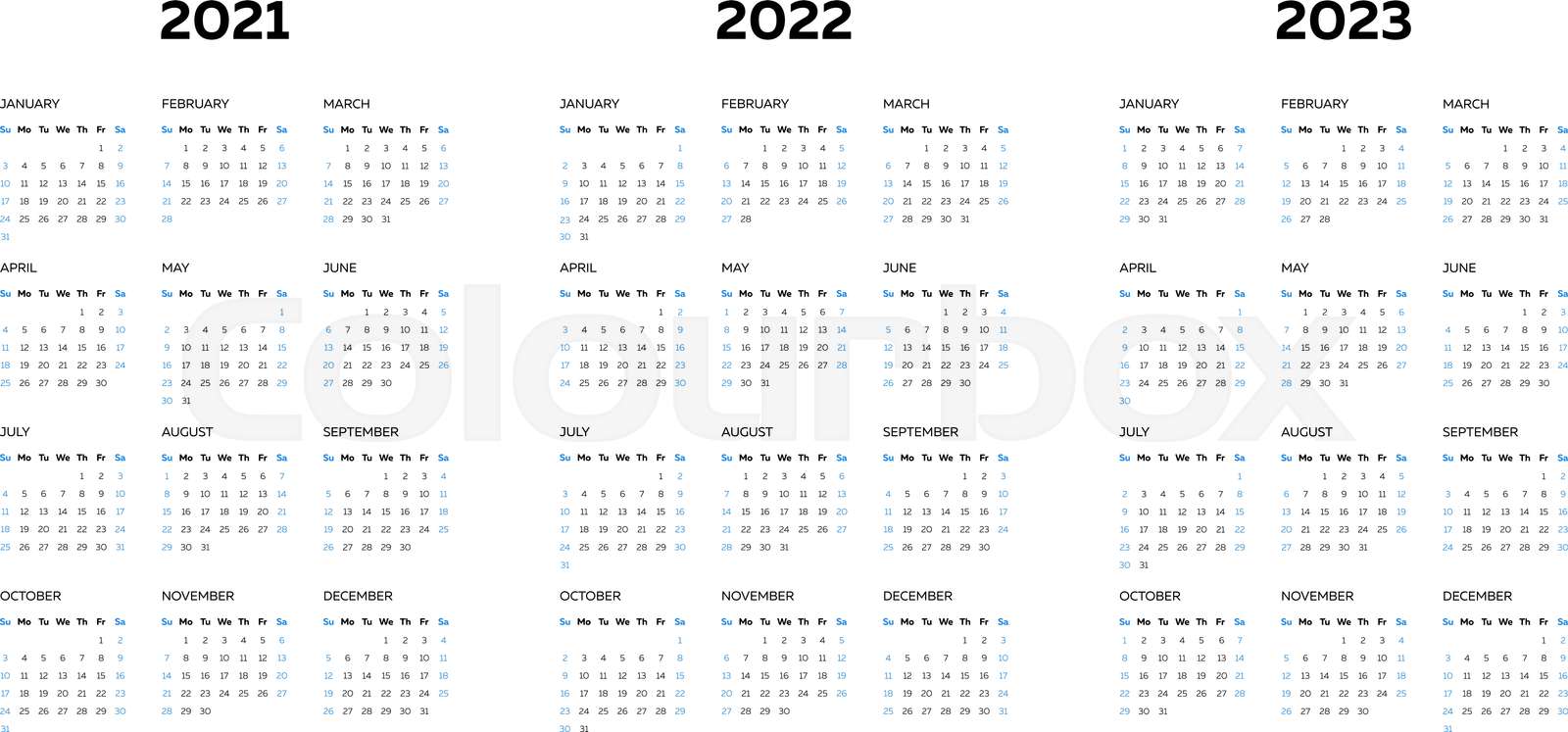 kalender, a4, clipart | Stock vektor | Colourbox