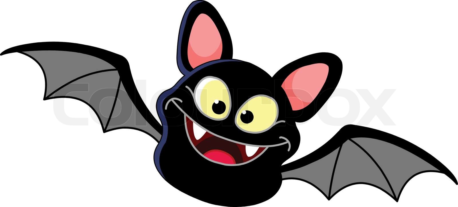 Smiling bat flying | Stock vector | Colourbox