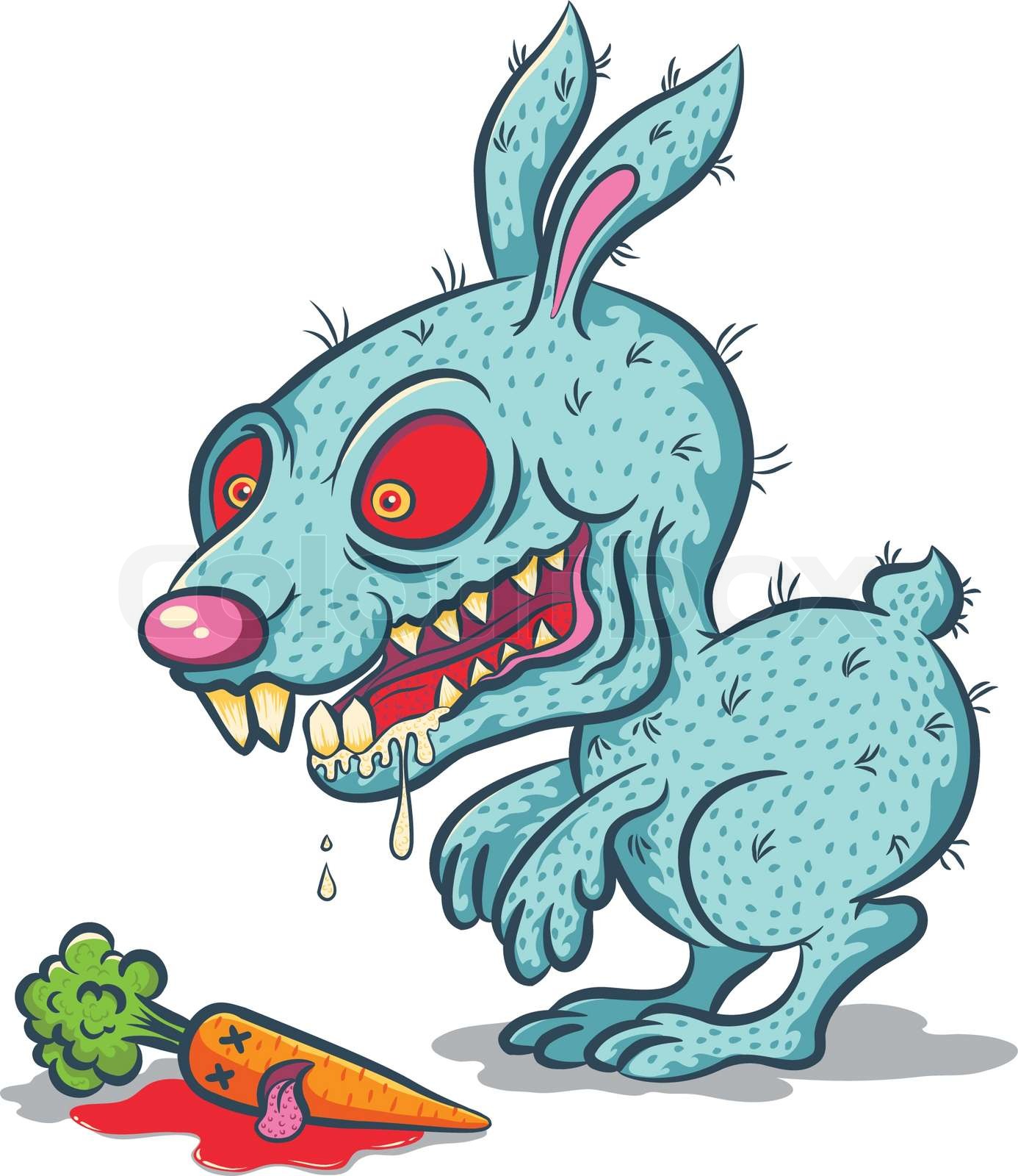 Angry rabbit Stock vector Colourbox