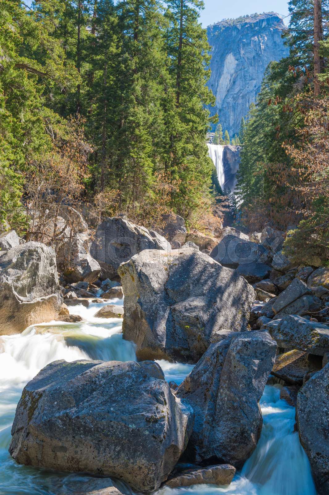 Vernal Falls from Bridge | Stock image | Colourbox