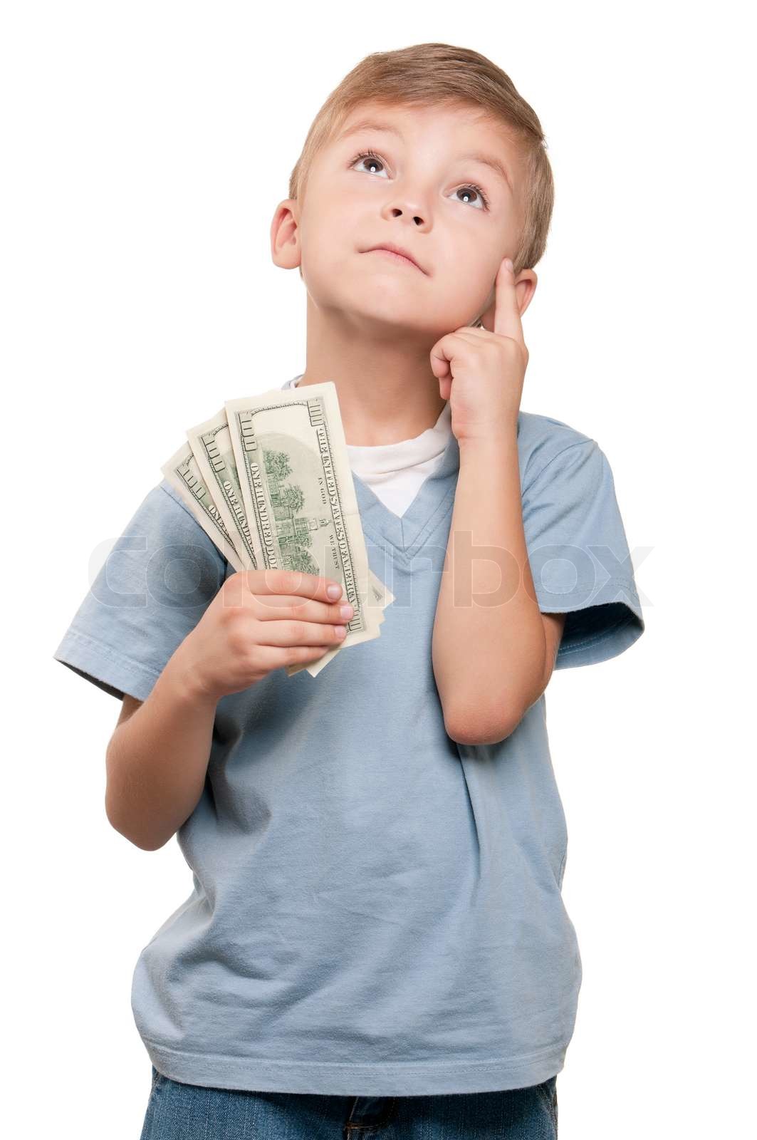 boy-with-dollars-stock-image-colourbox
